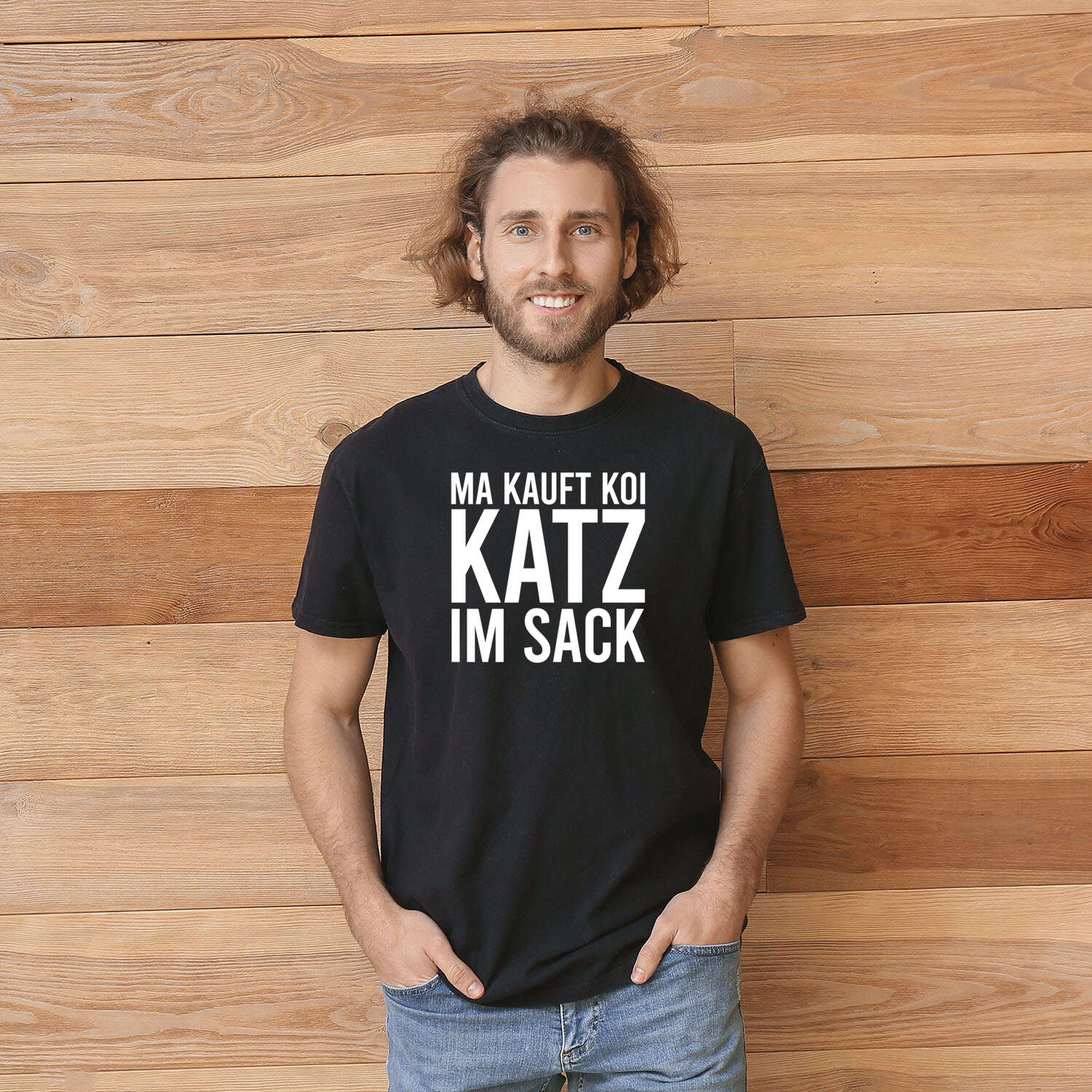 T-Shirt »Ma kauft koi Katz im Sack«, Design »Allgäuer Gschwätz«