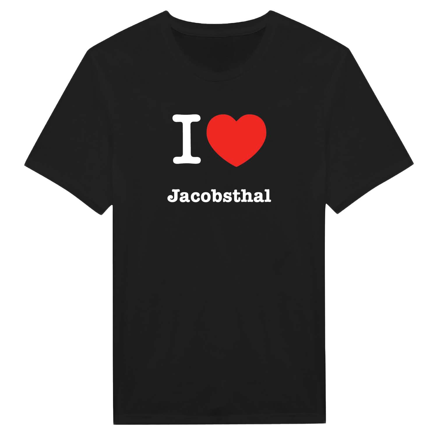 T-Shirt »I love« für den Ort »Jacobsthal«