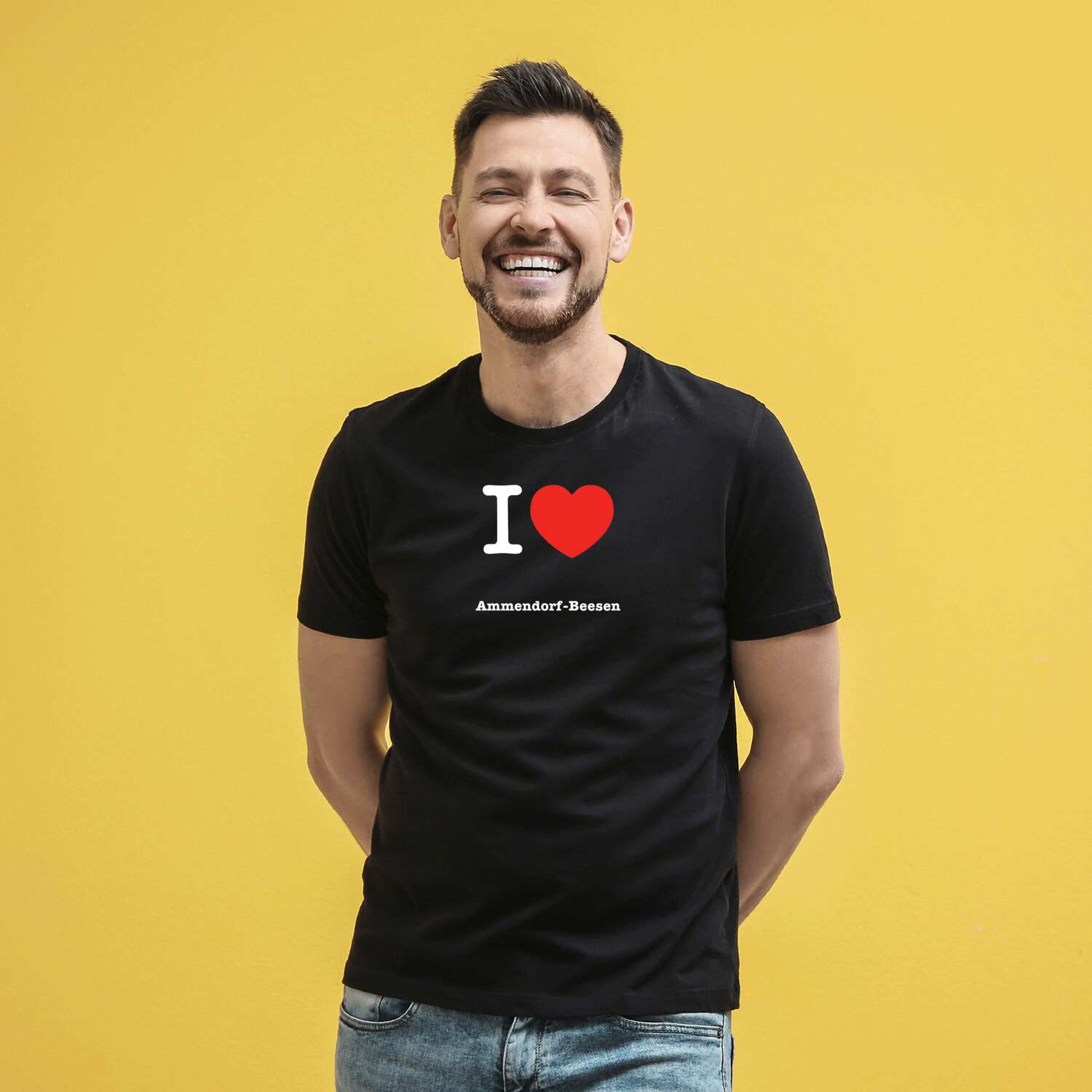 T-Shirt »I love« für den Ort »Ammendorf-Beesen«