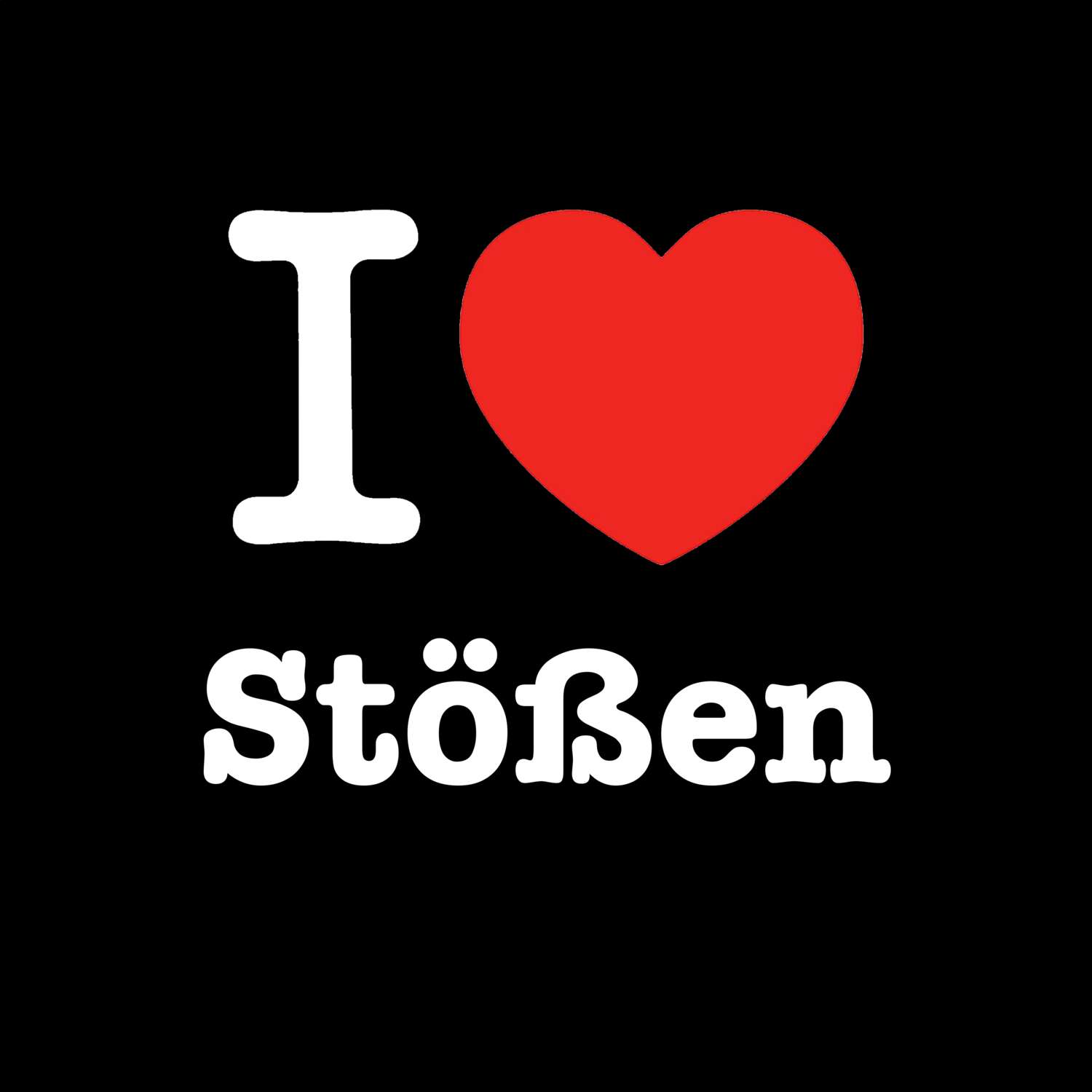 Stößen T-Shirt »I love«