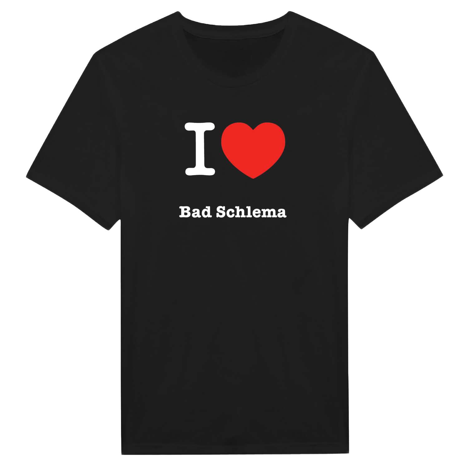 T-Shirt »I love« für den Ort »Bad Schlema«