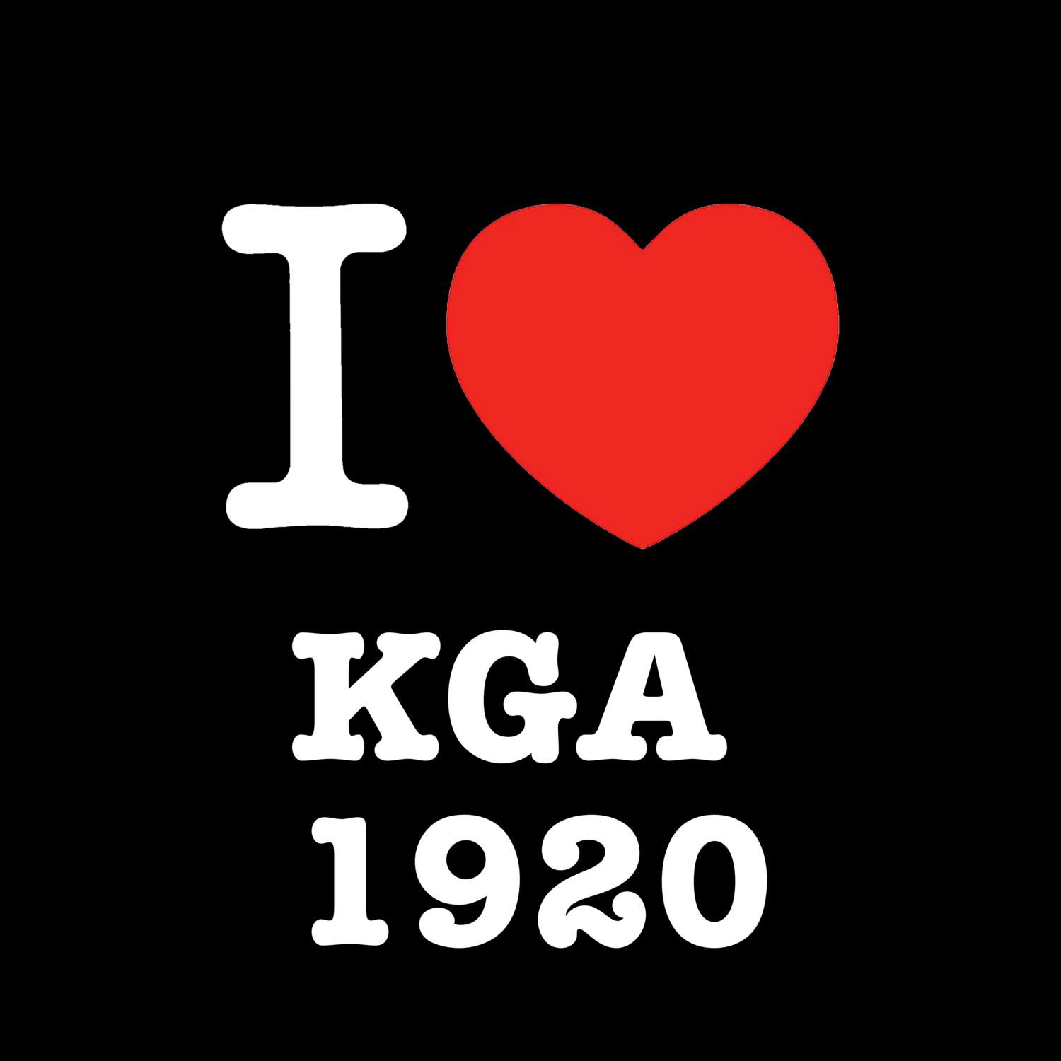 KGA 1920 T-Shirt »I love«