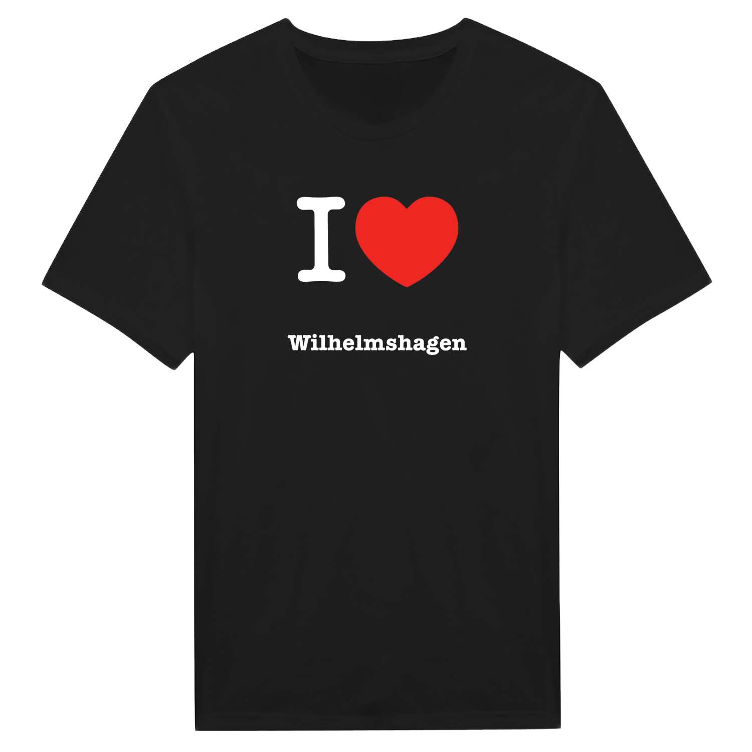 T-Shirt »I love« für den Ort »Wilhelmshagen«