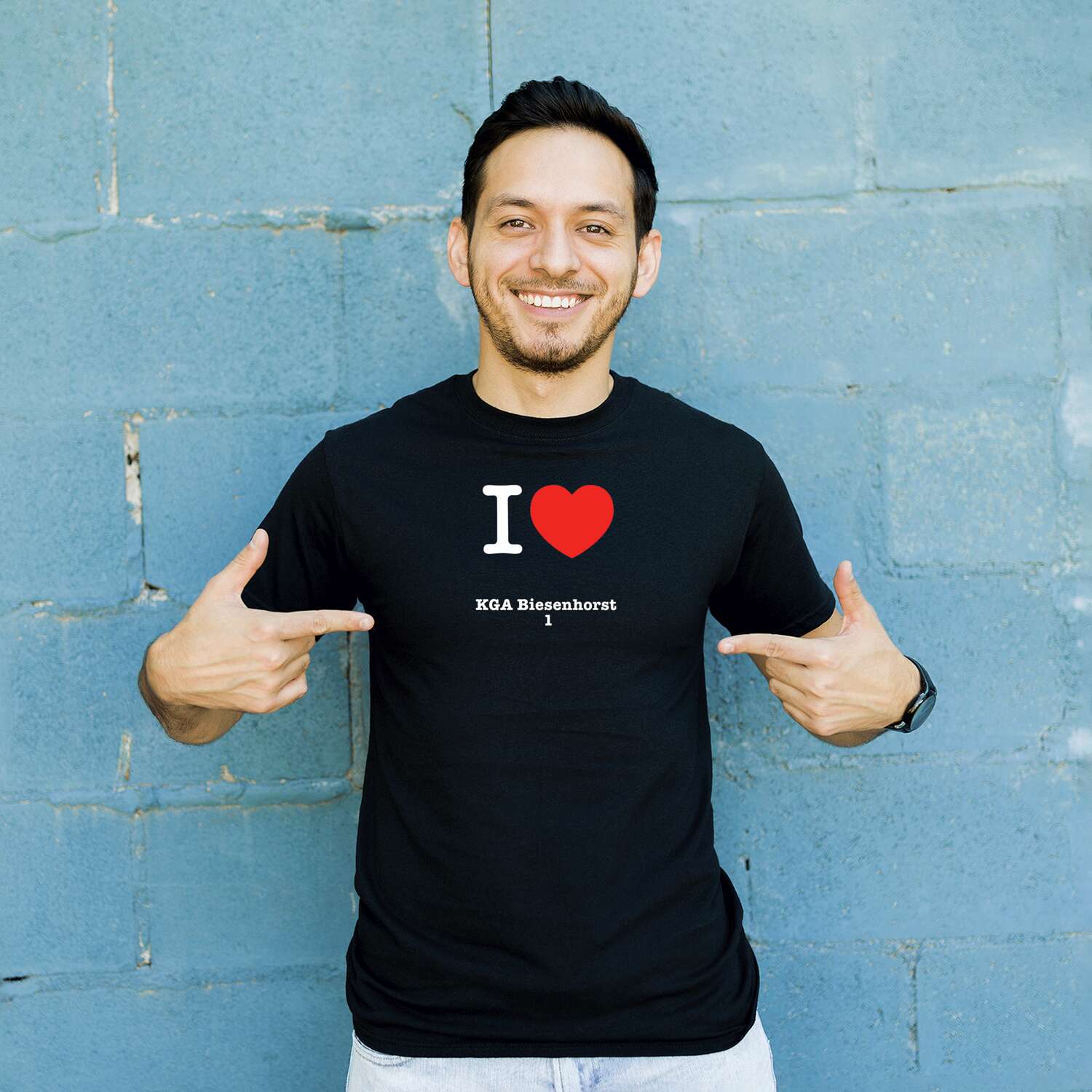 T-Shirt »I love« für den Ort »KGA Biesenhorst 1«