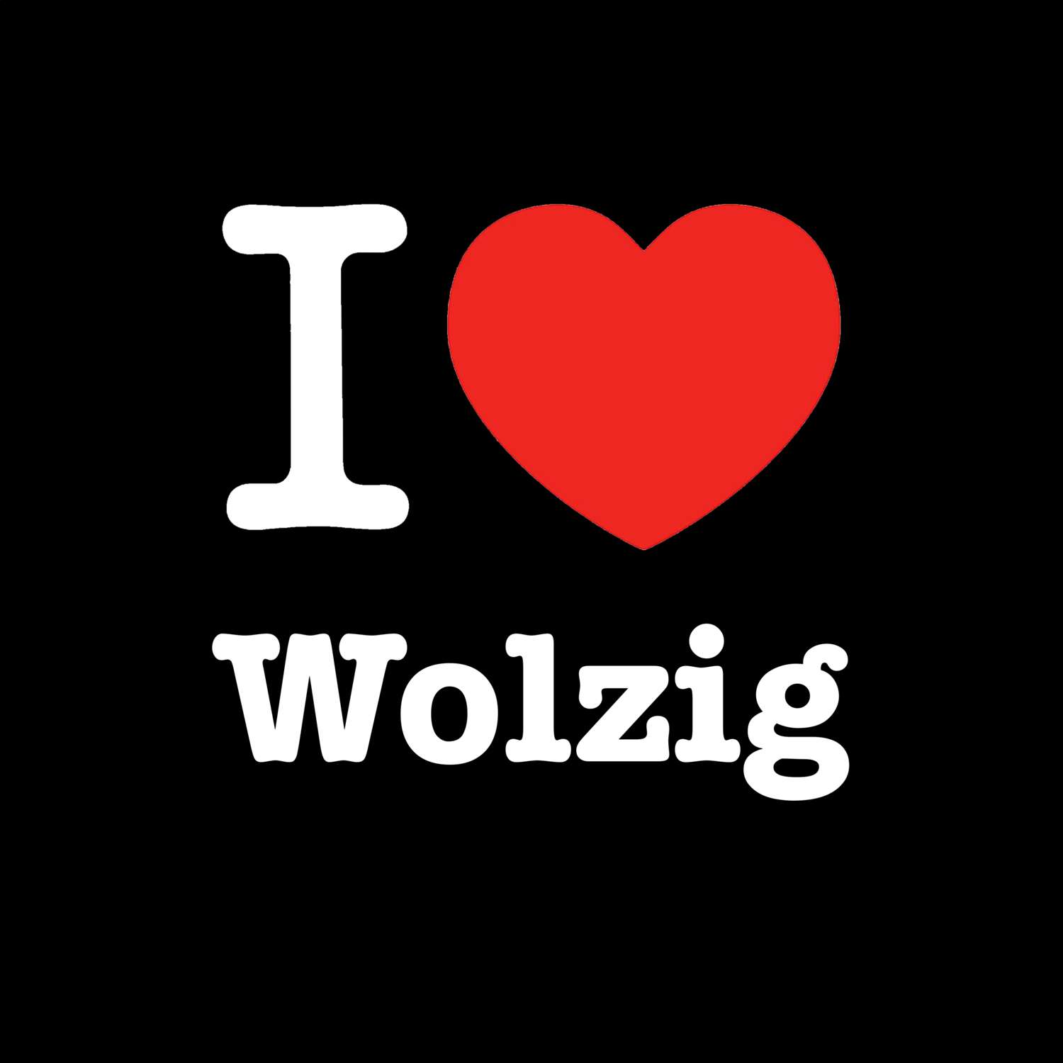 Wolzig T-Shirt »I love«