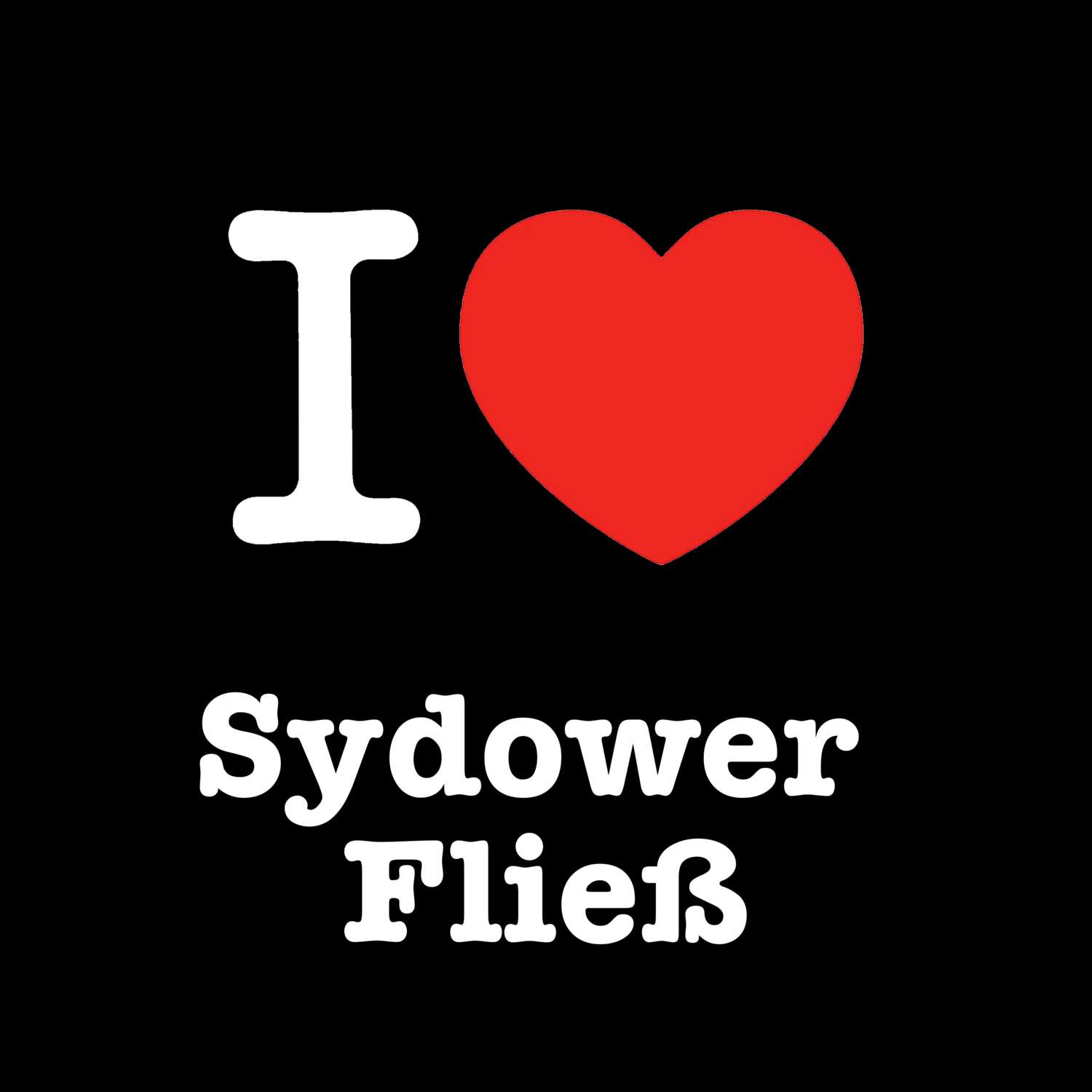 Sydower Fließ T-Shirt »I love«