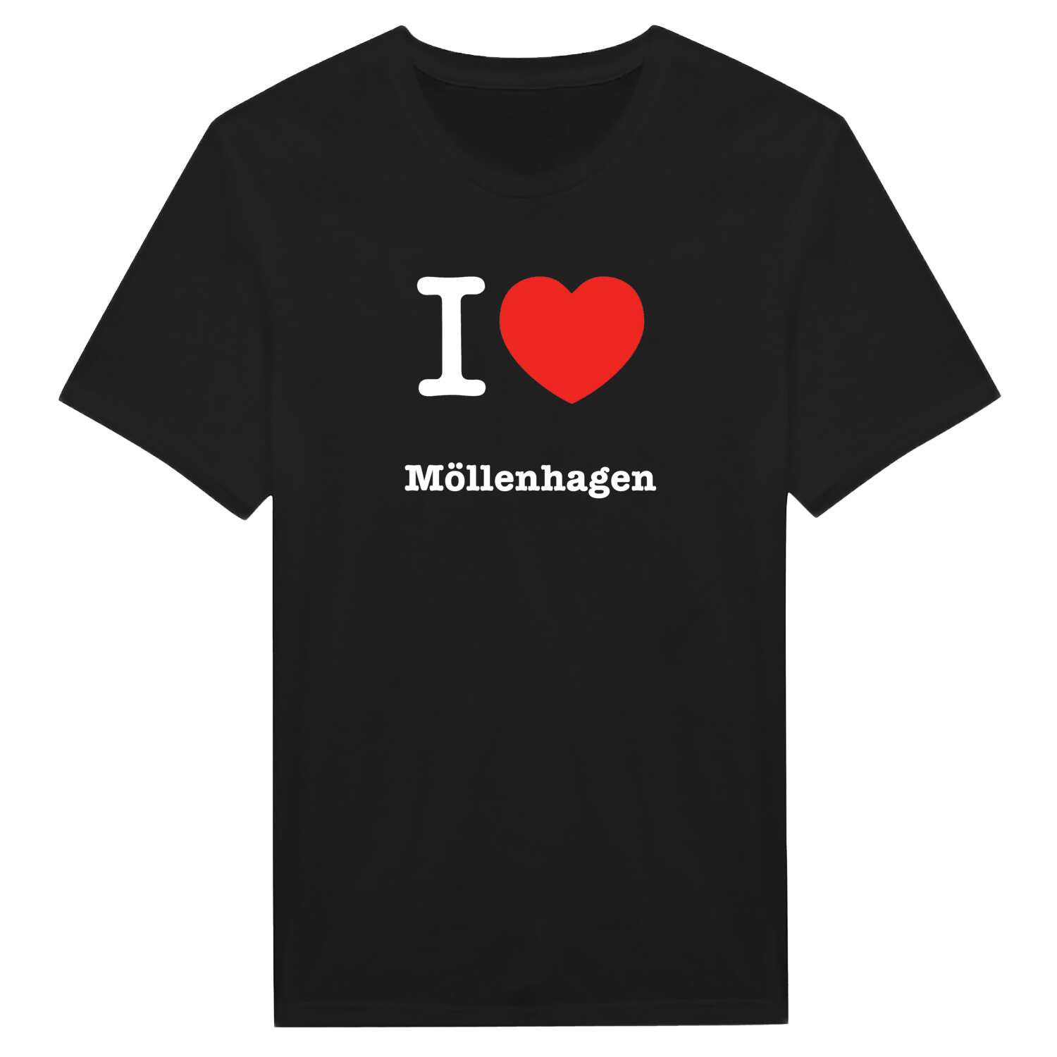 T-Shirt »I love« für den Ort »Möllenhagen«