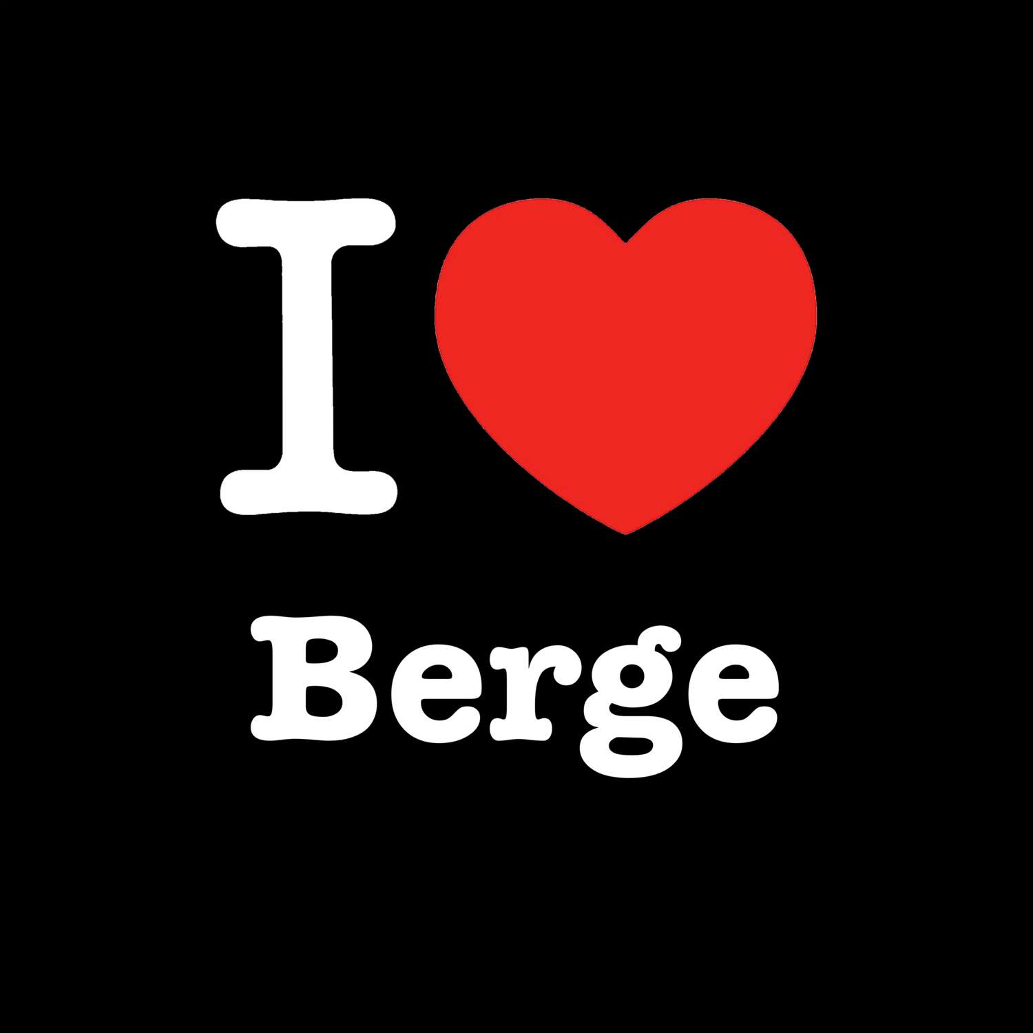 Berge T-Shirt »I love«