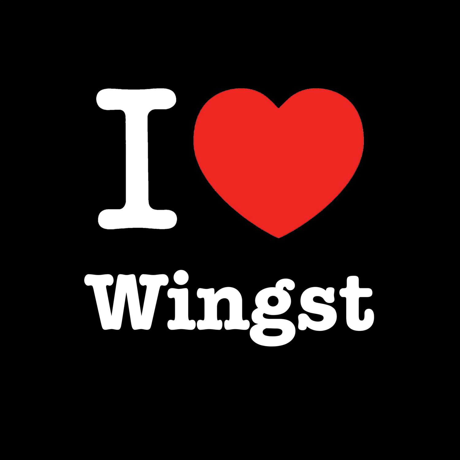 Wingst T-Shirt »I love«