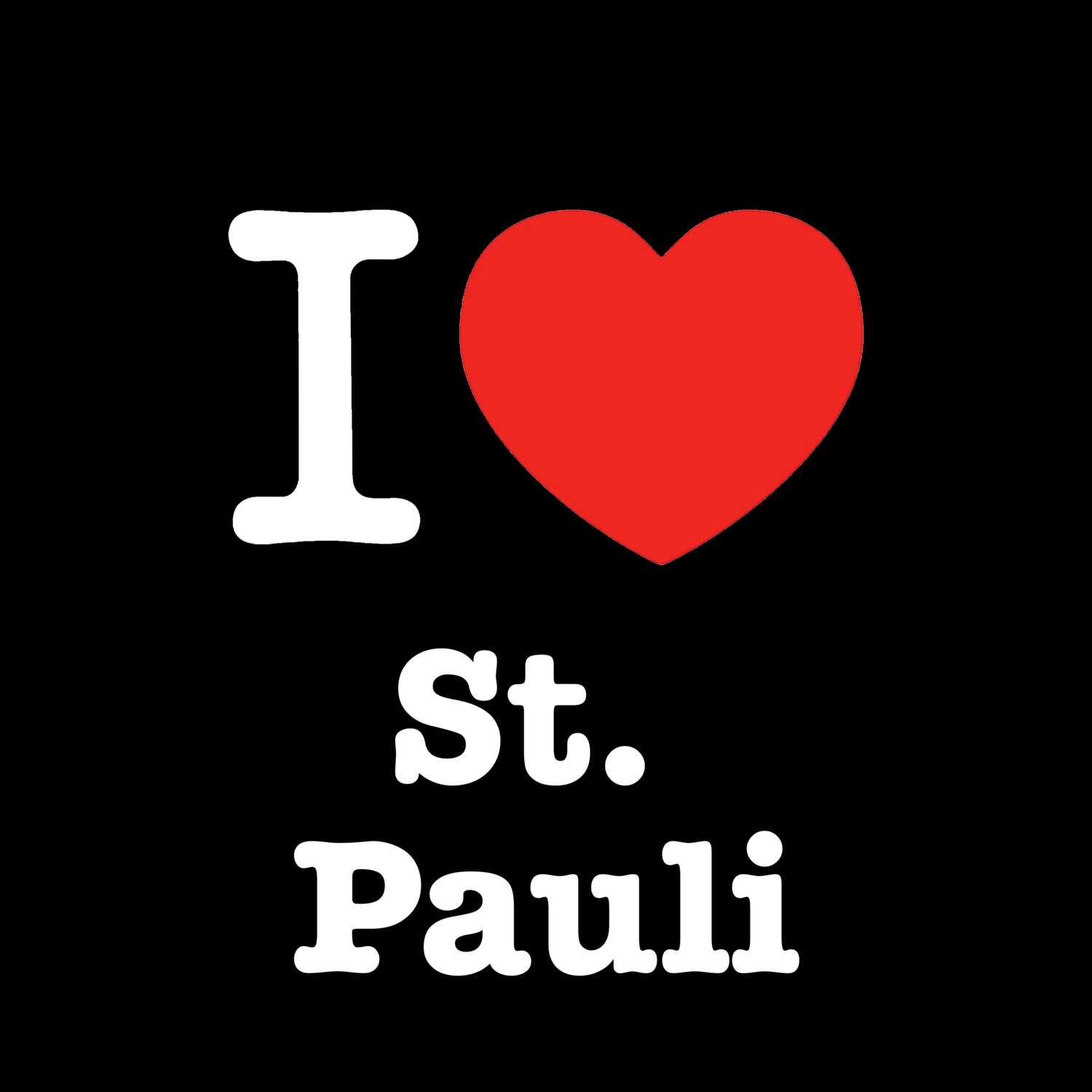 St. Pauli T-Shirt »I love«