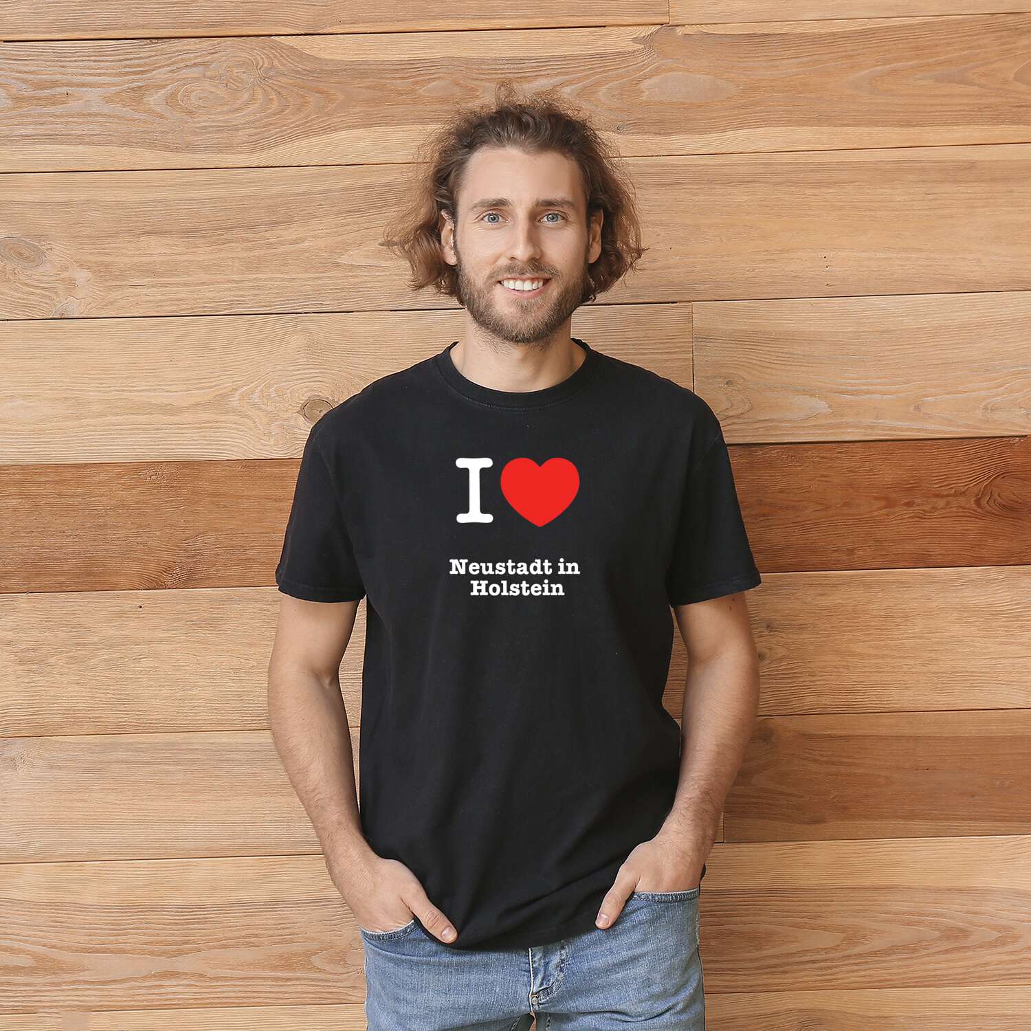 T-Shirt »I love« für den Ort »Neustadt in Holstein«