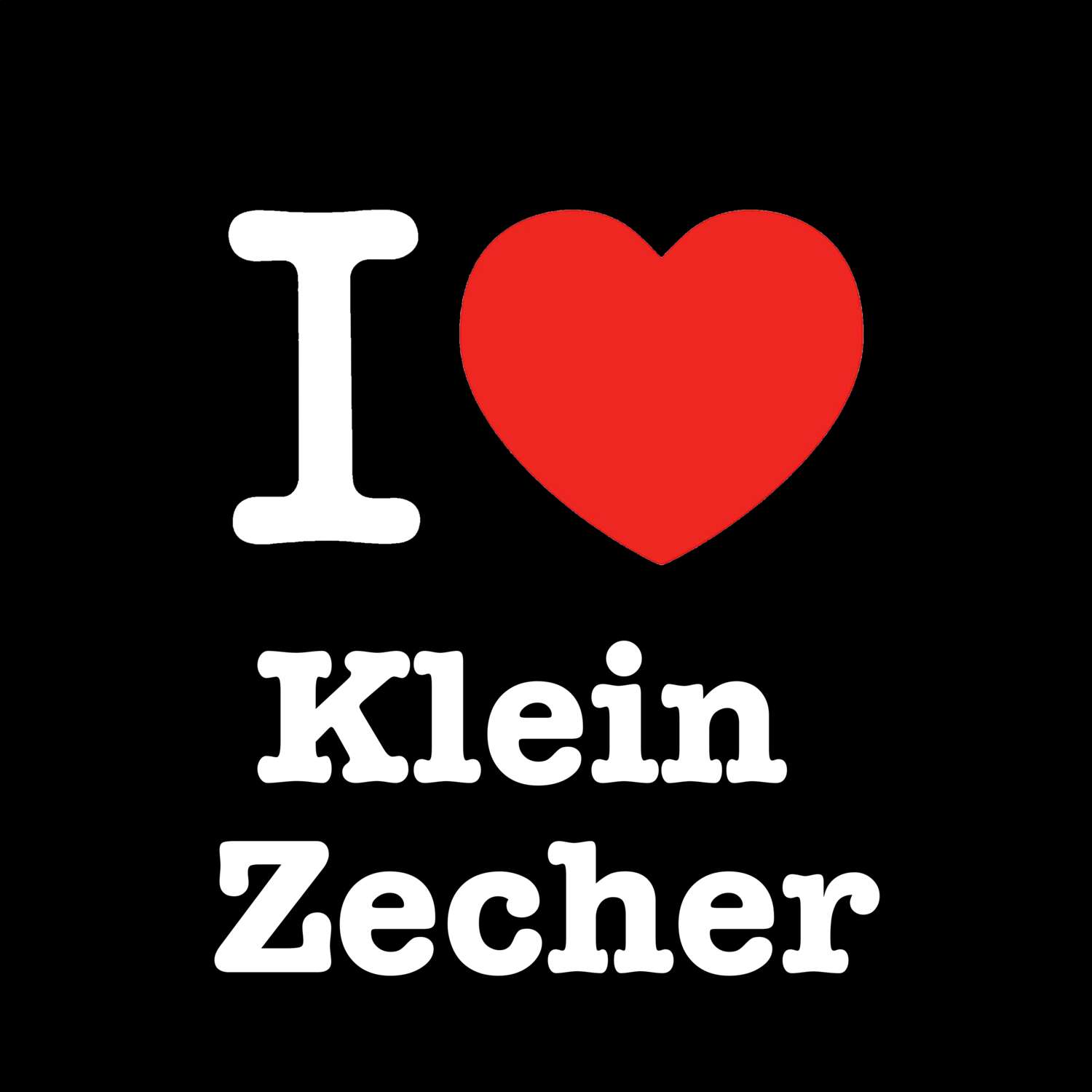Klein Zecher T-Shirt »I love«