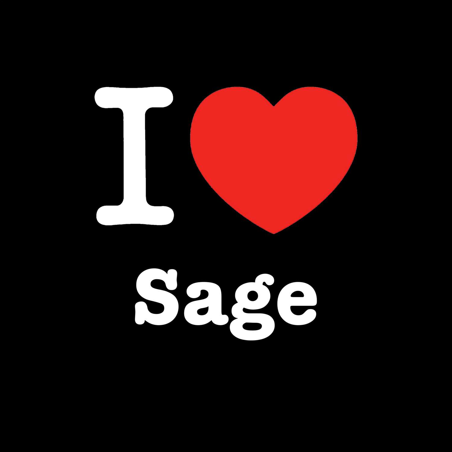 Sage T-Shirt »I love«