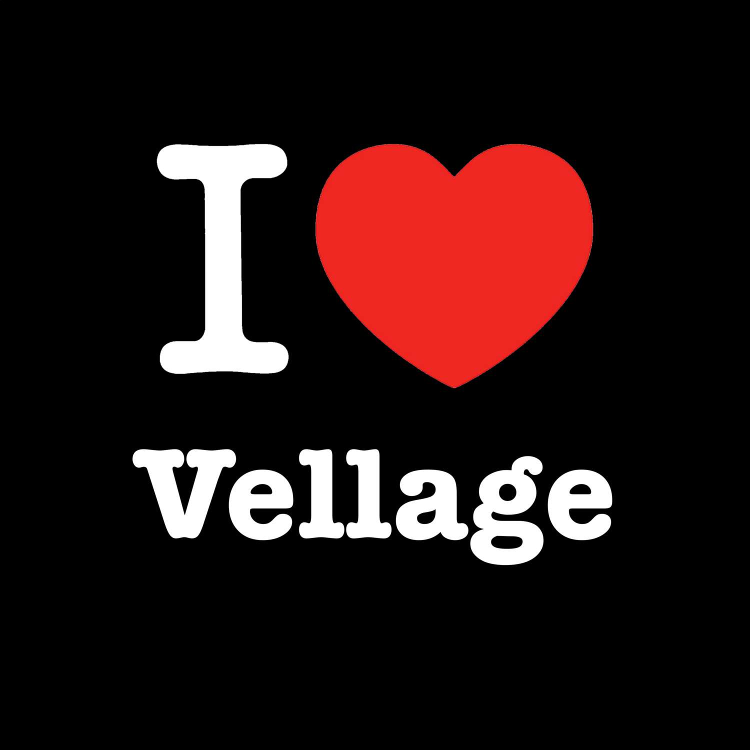 Vellage T-Shirt »I love«
