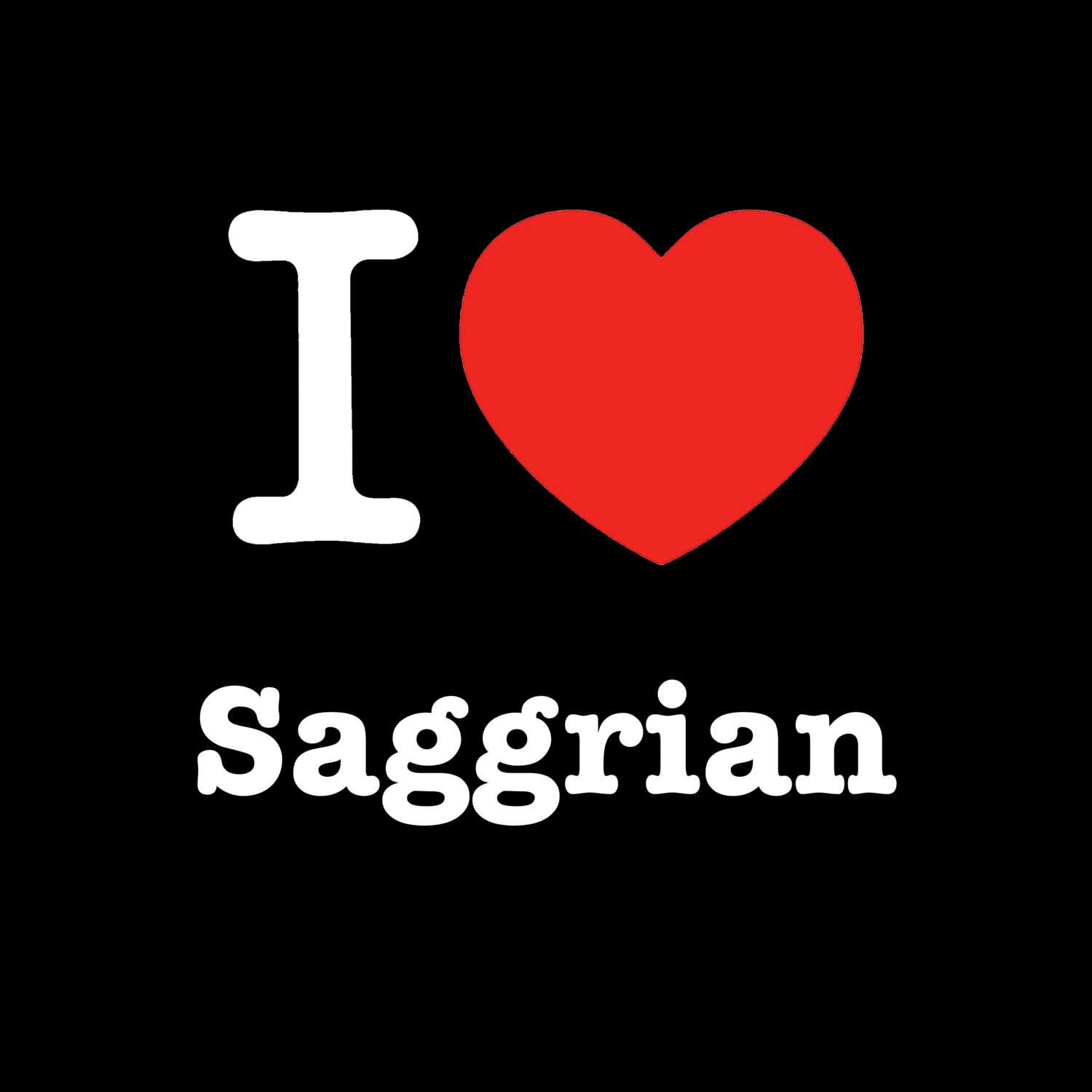 Saggrian T-Shirt »I love«