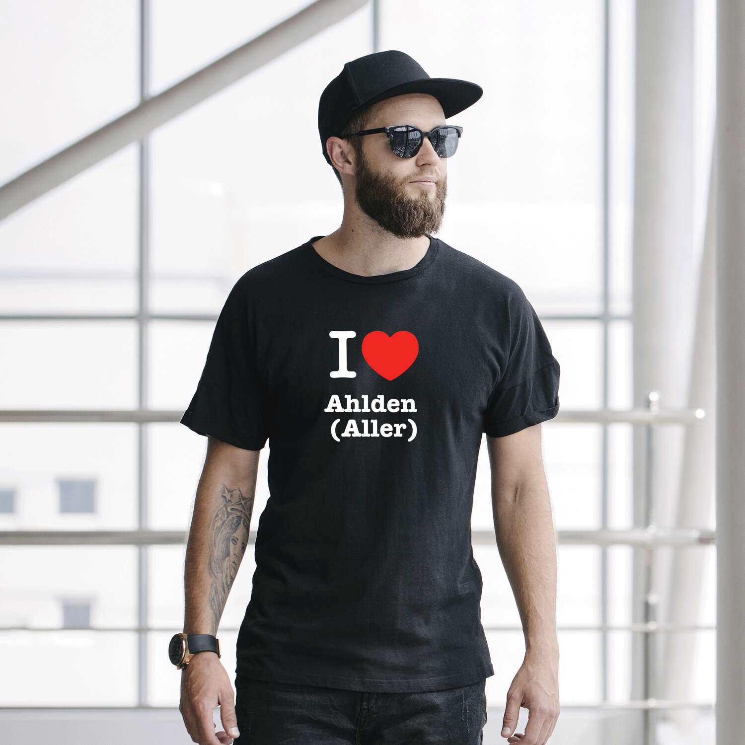 T-Shirt »I love« für den Ort »Ahlden (Aller)«