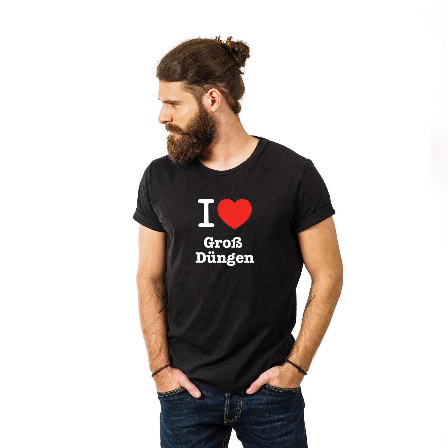 T-Shirt »I love« für den Ort »Groß Düngen«