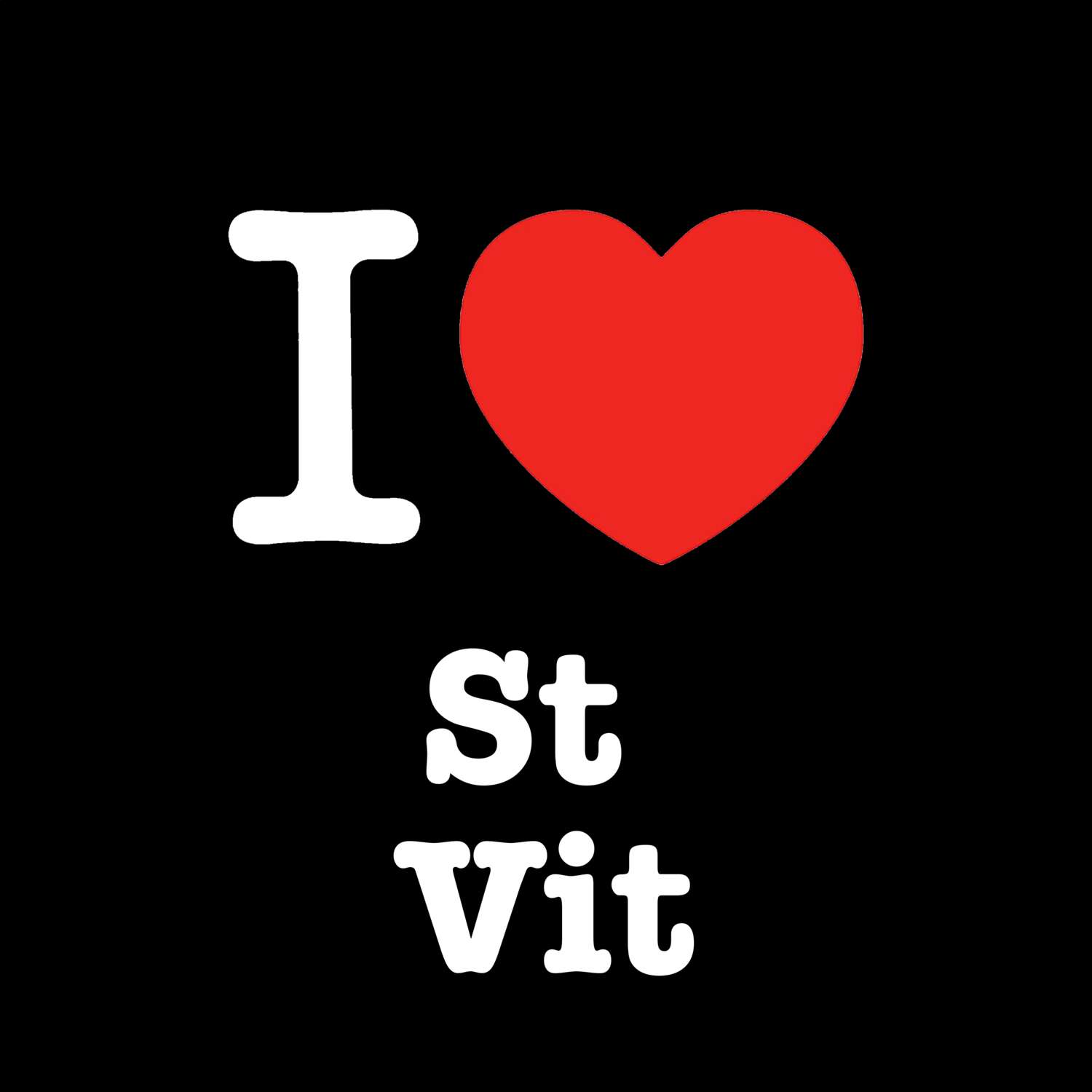 St Vit T-Shirt »I love«
