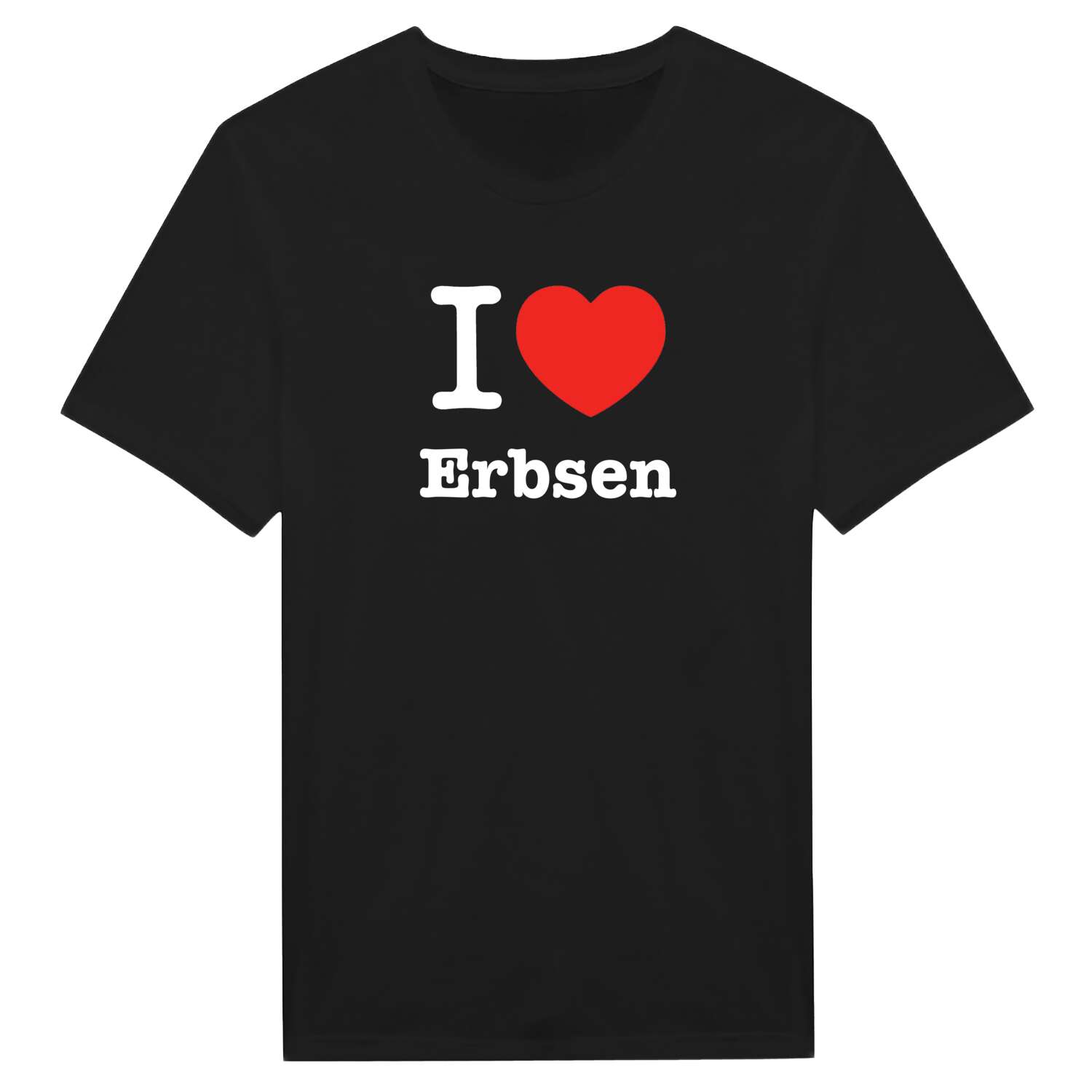 T-Shirt »I love« für den Ort »Erbsen«