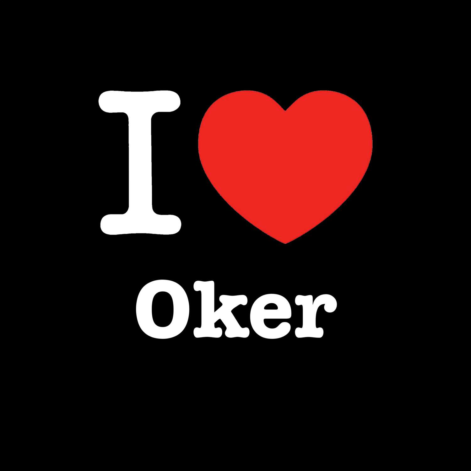 Oker T-Shirt »I love«