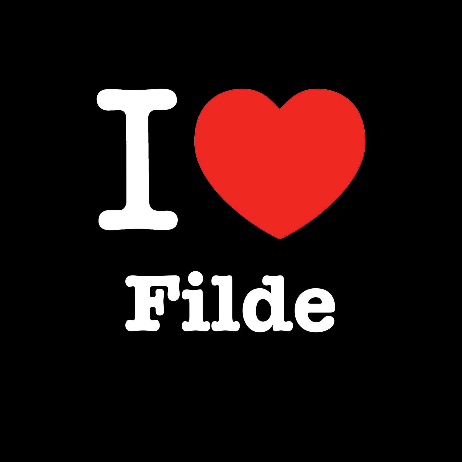 Filde T-Shirt »I love«