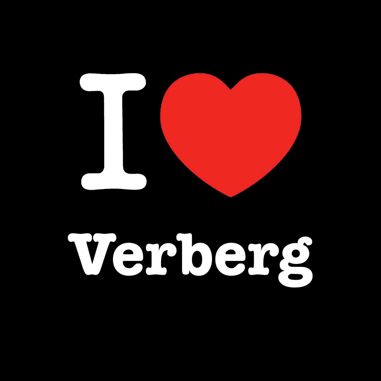 Verberg T-Shirt »I love«