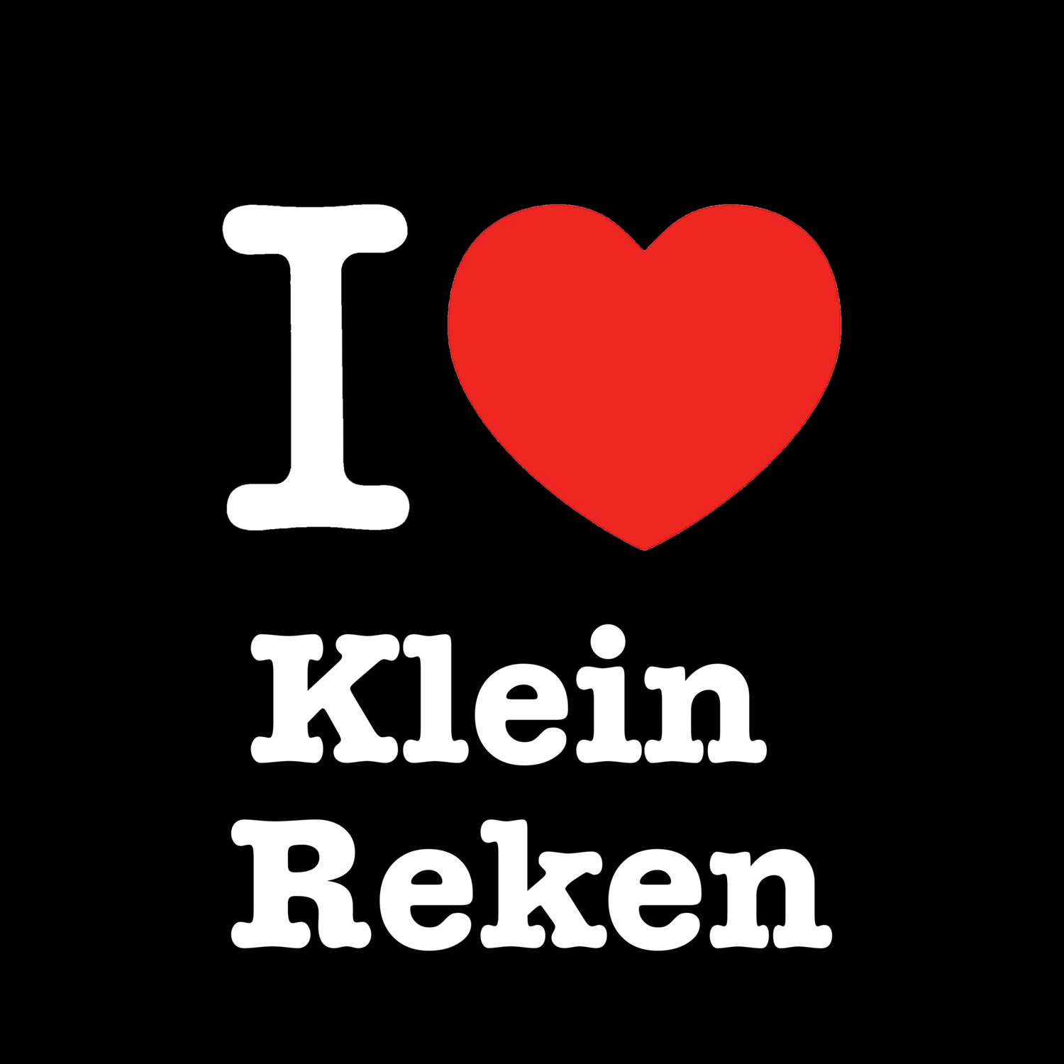 Klein Reken T-Shirt »I love«