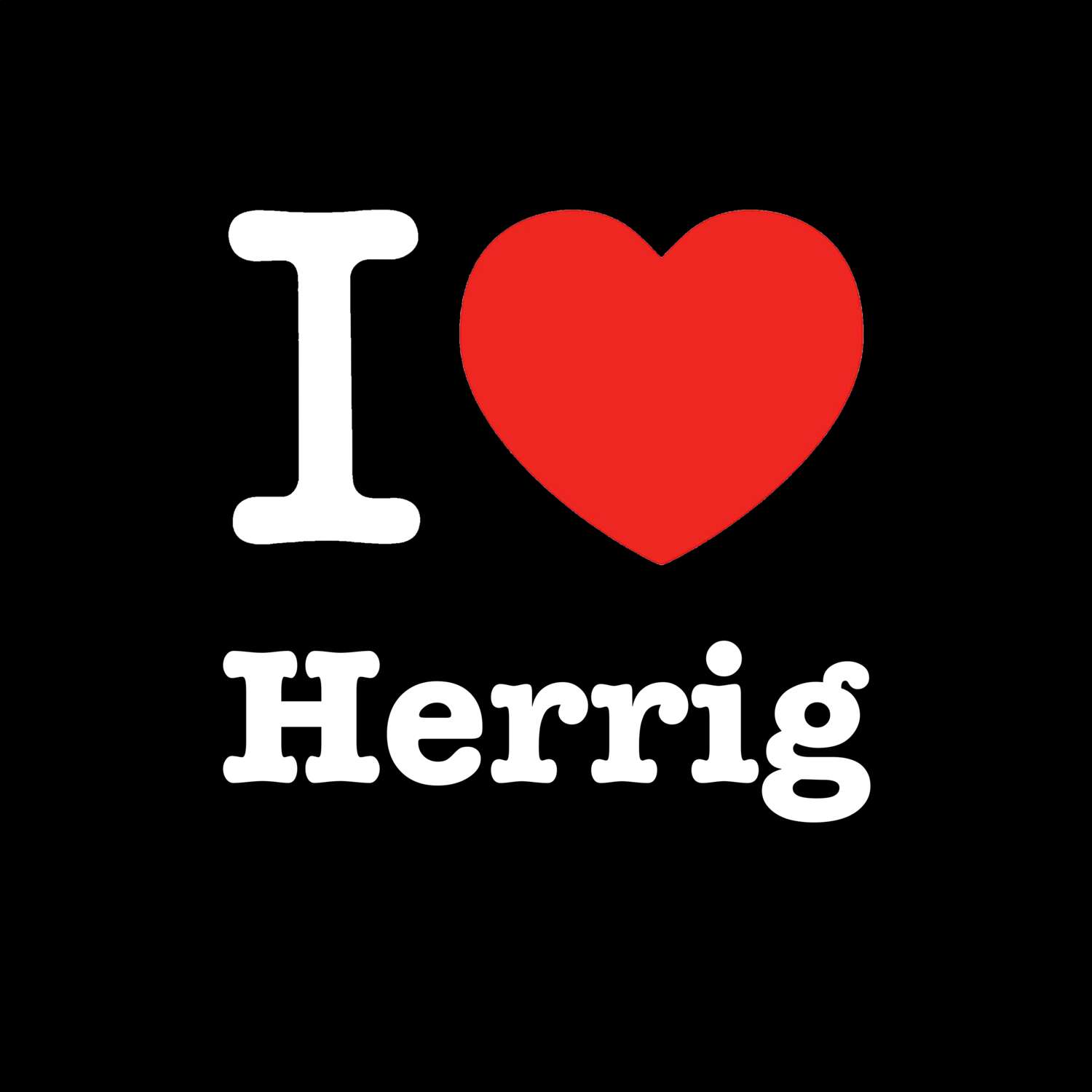 Herrig T-Shirt »I love«