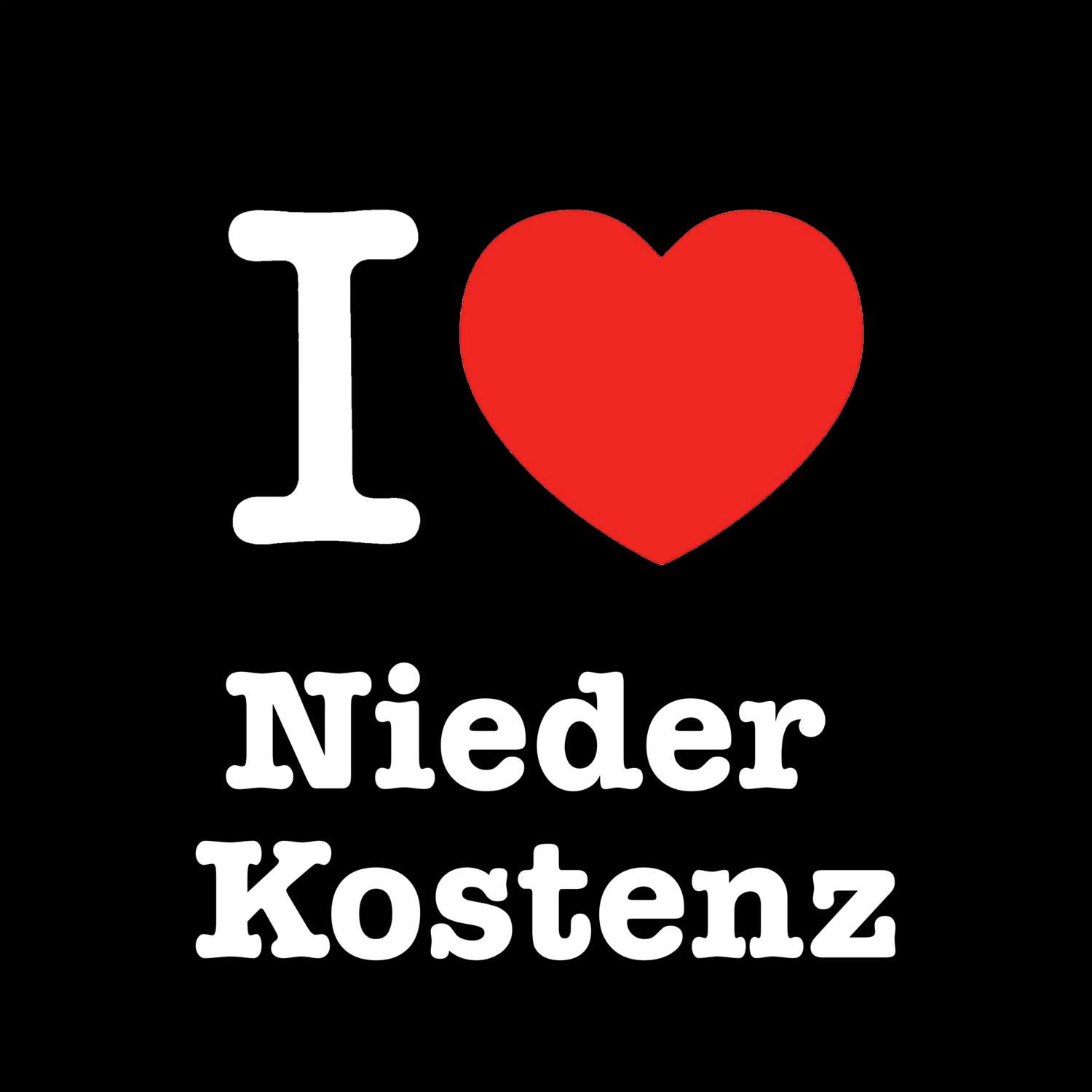 Nieder Kostenz T-Shirt »I love«