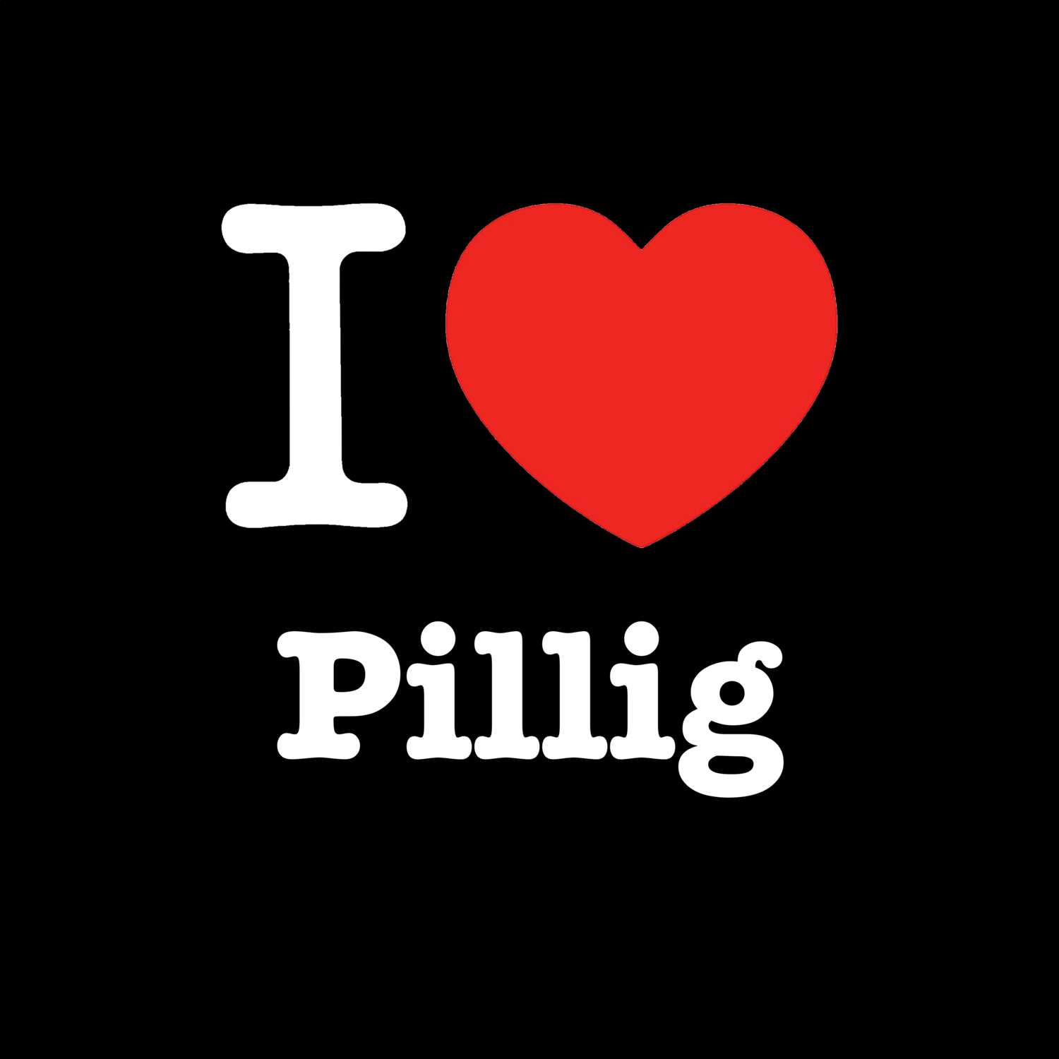 Pillig T-Shirt »I love«