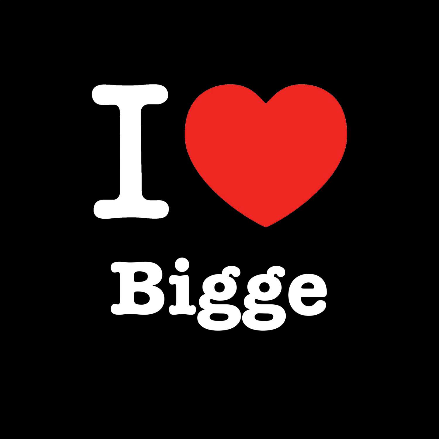 Bigge T-Shirt »I love«