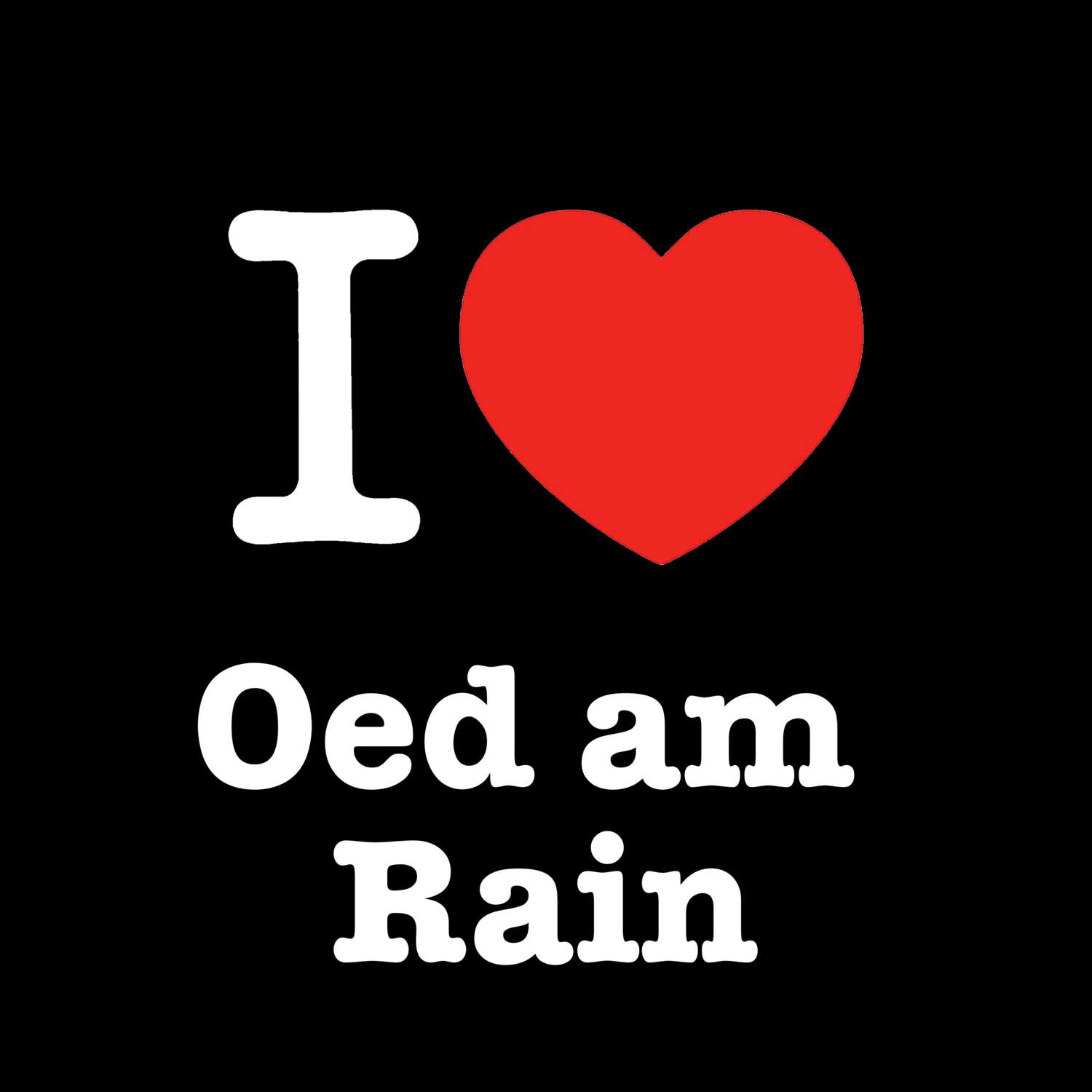 Oed am Rain T-Shirt »I love«