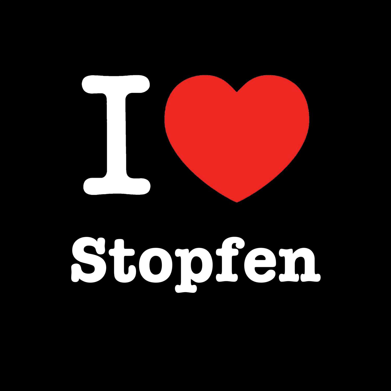 Stopfen T-Shirt »I love«