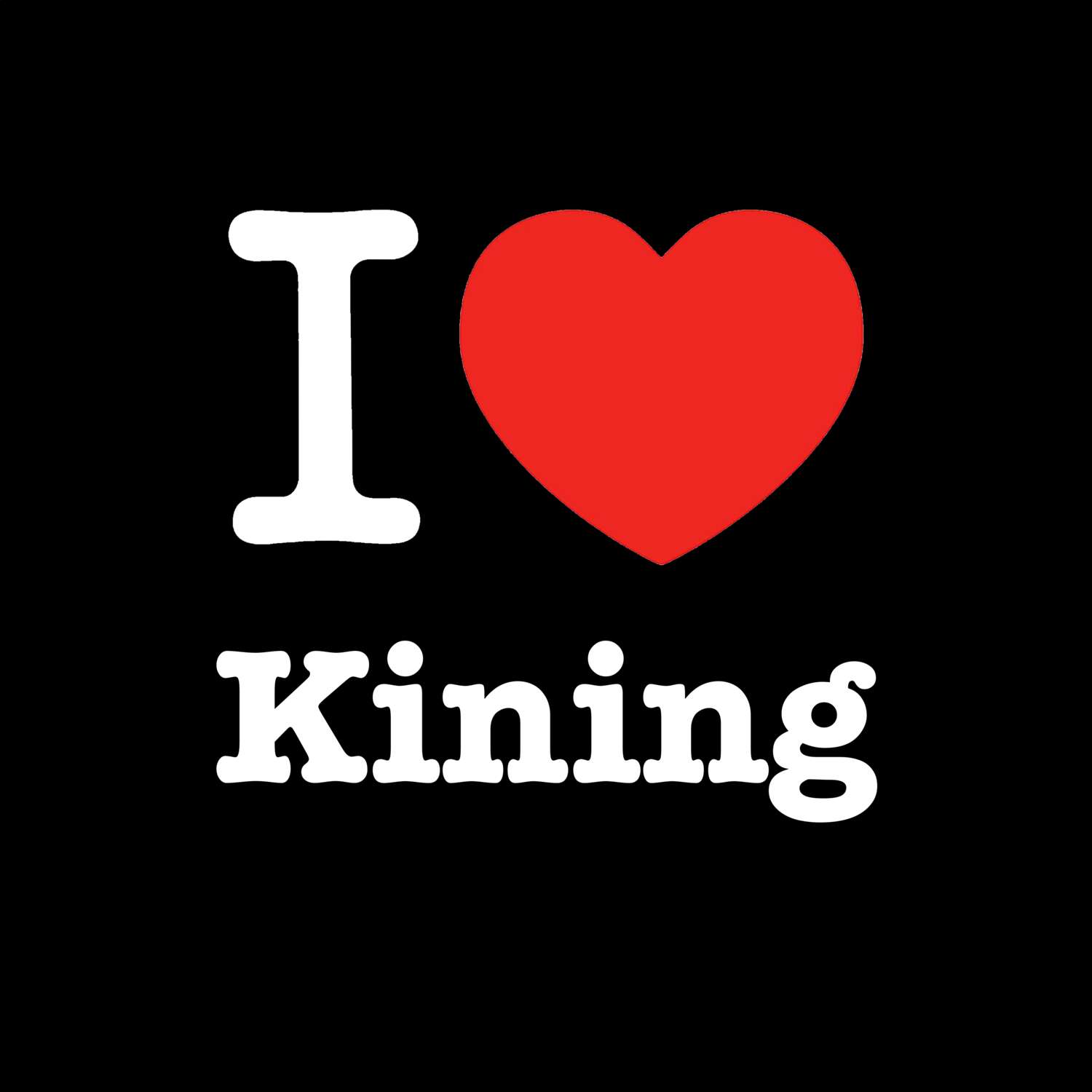 Kining T-Shirt »I love«