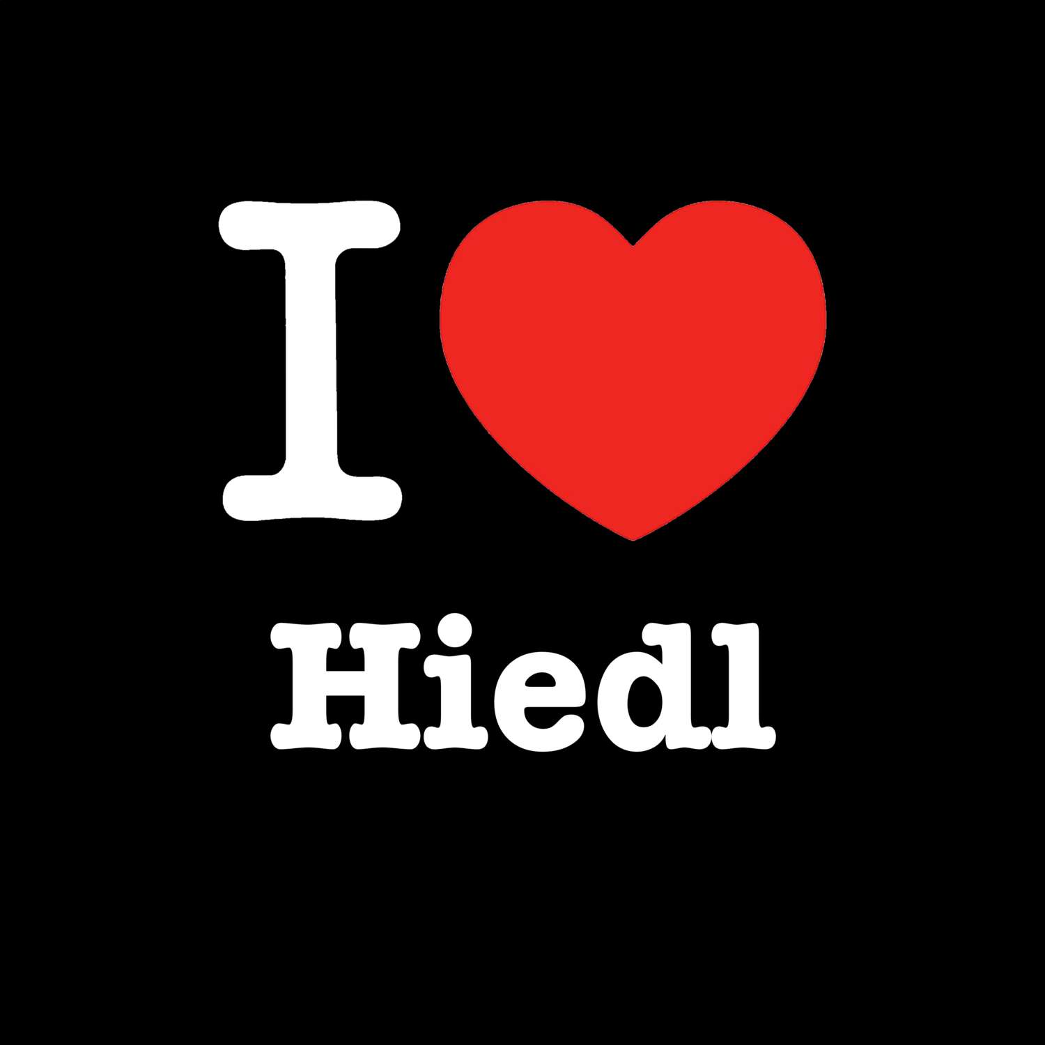 Hiedl T-Shirt »I love«