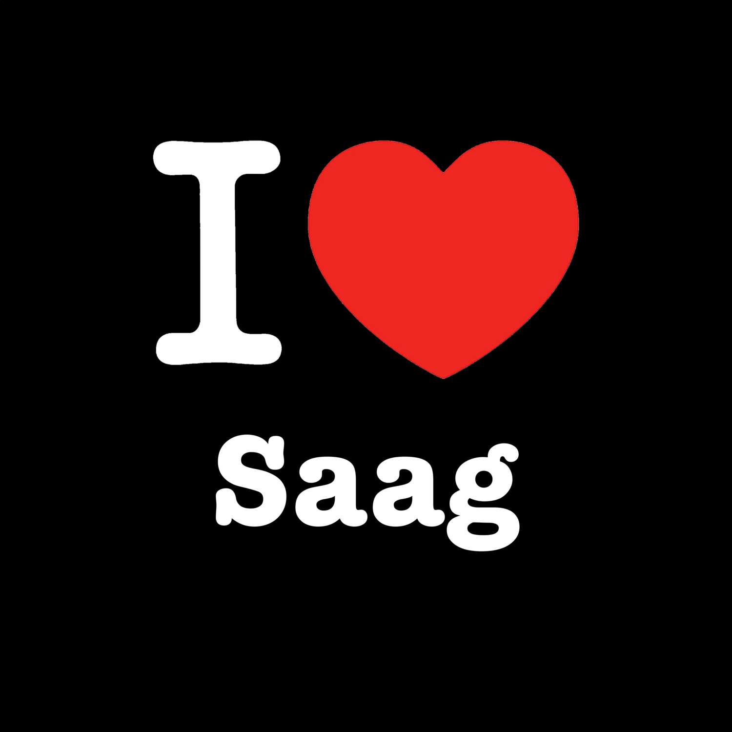 Saag T-Shirt »I love«