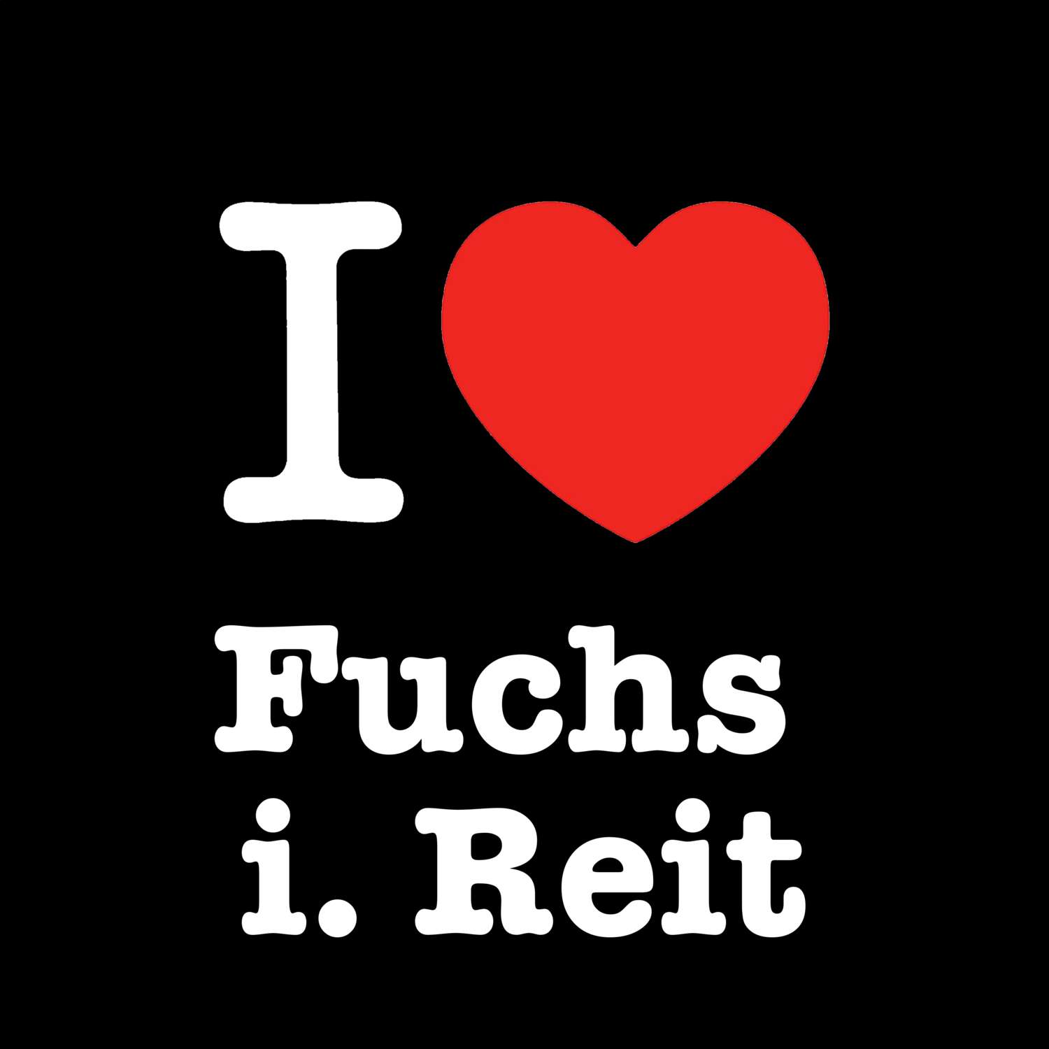 Fuchs i. Reit T-Shirt »I love«