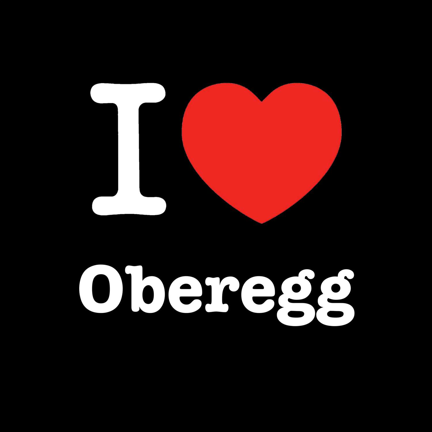 Oberegg T-Shirt »I love«