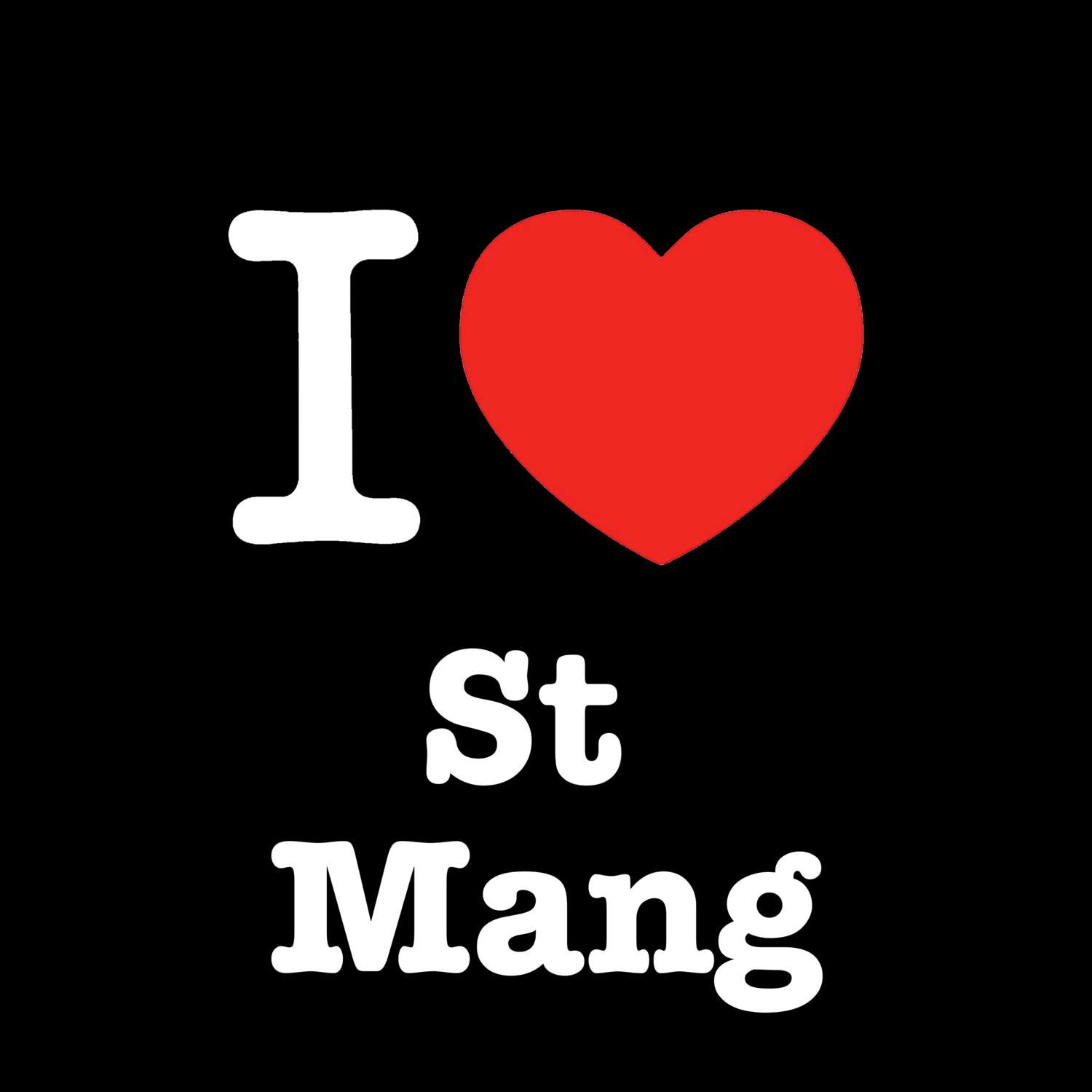 St Mang T-Shirt »I love«