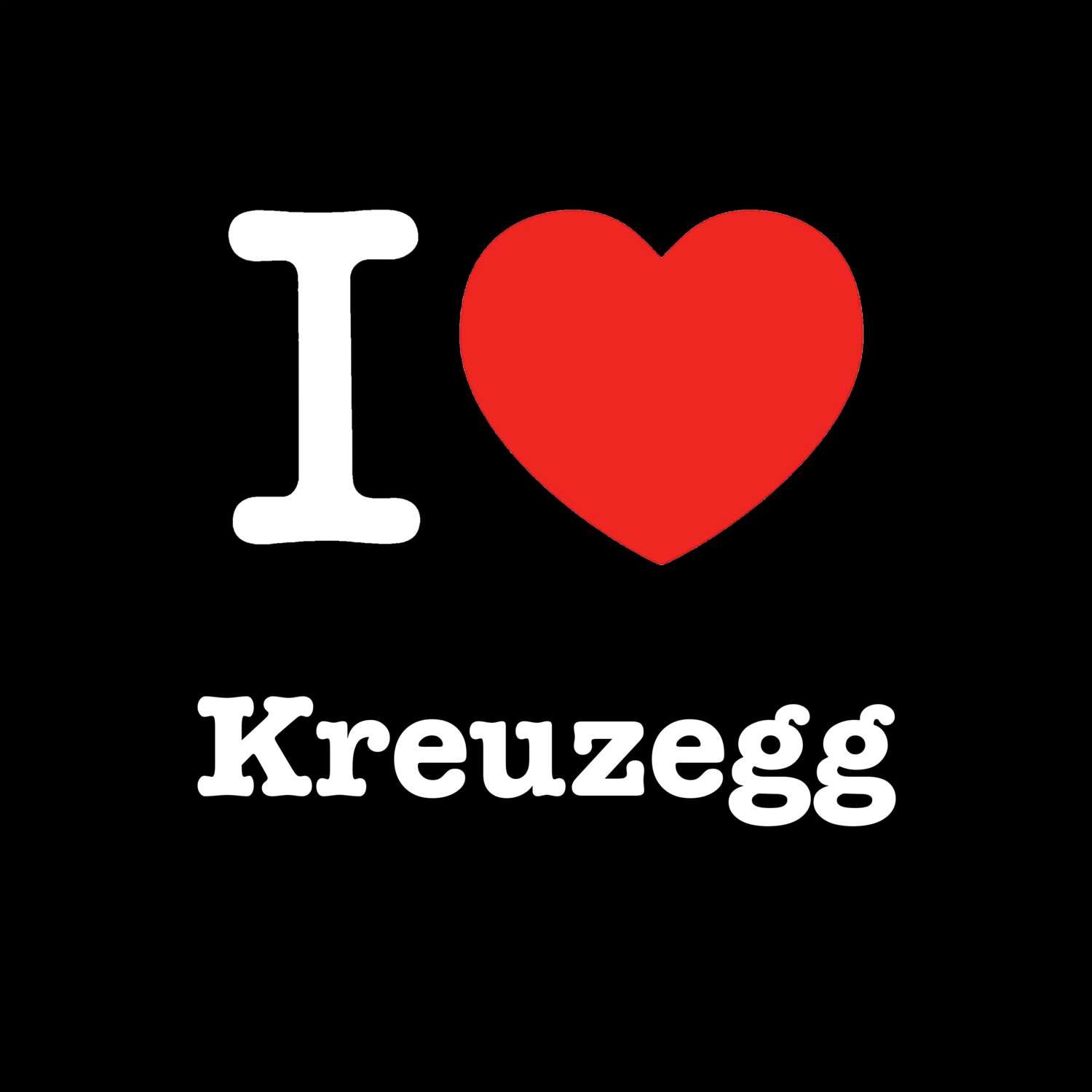 Kreuzegg T-Shirt »I love«