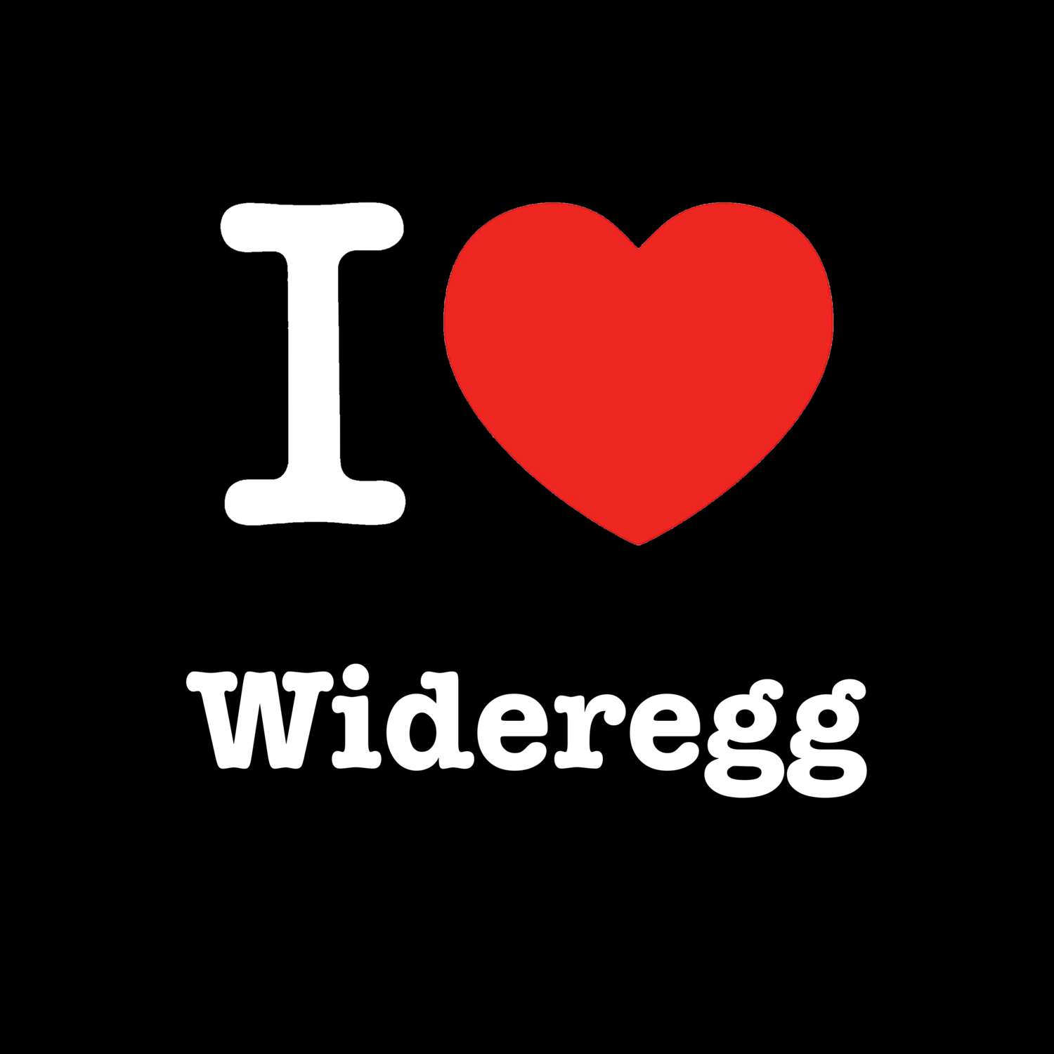 Wideregg T-Shirt »I love«