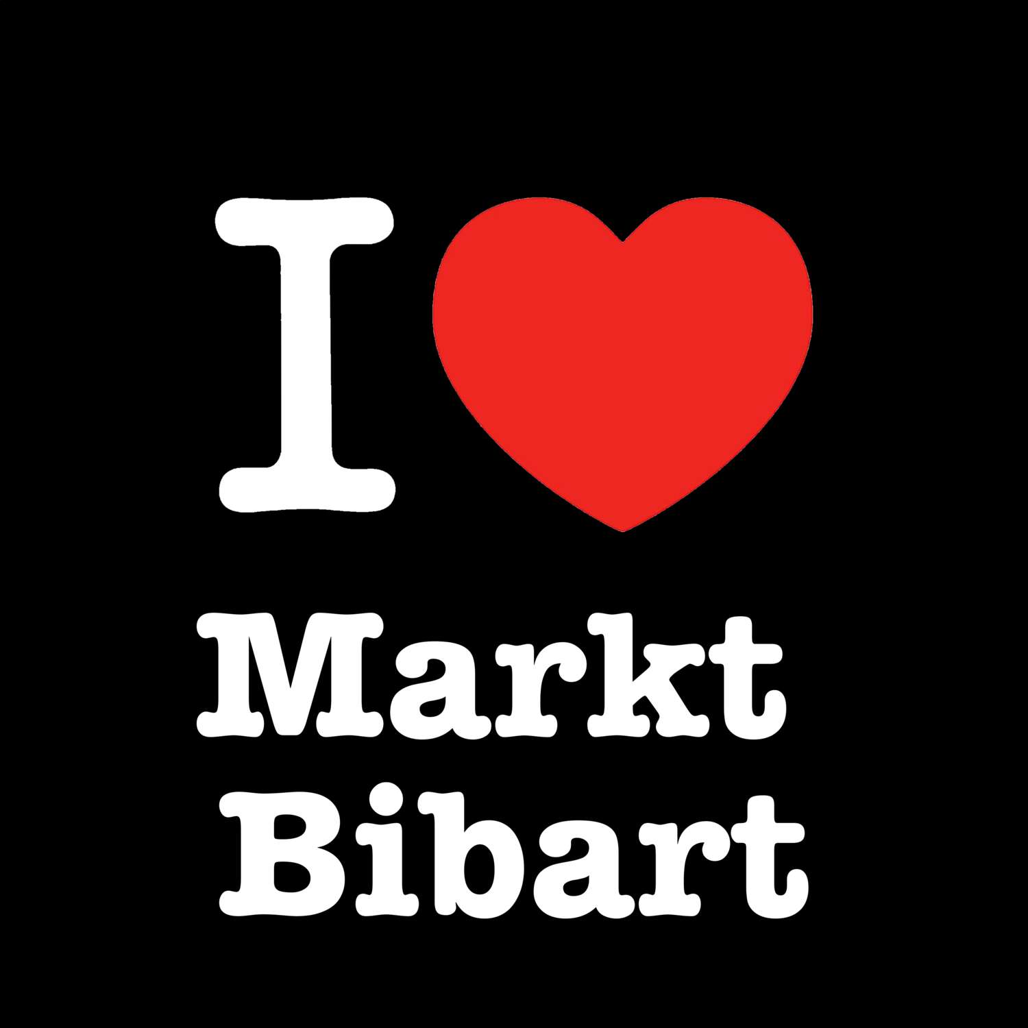 Markt Bibart T-Shirt »I love«