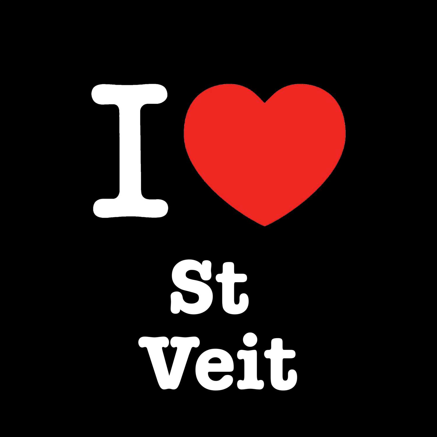 St Veit T-Shirt »I love«