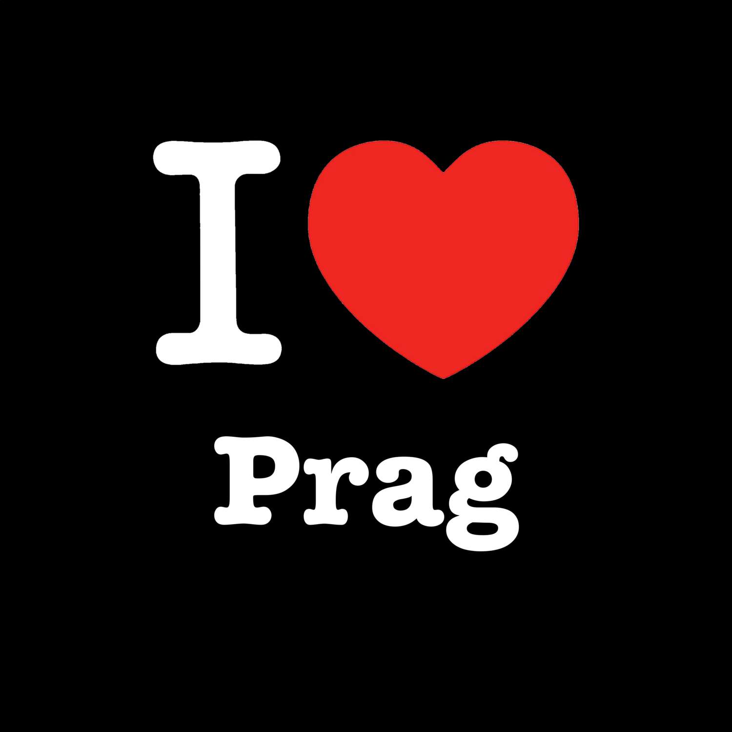Prag T-Shirt »I love«