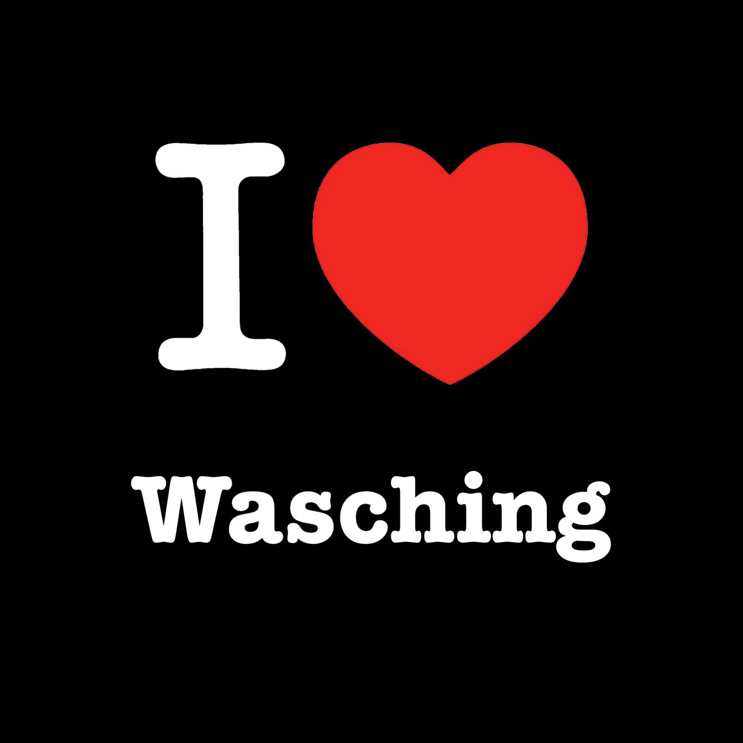 Wasching T-Shirt »I love«