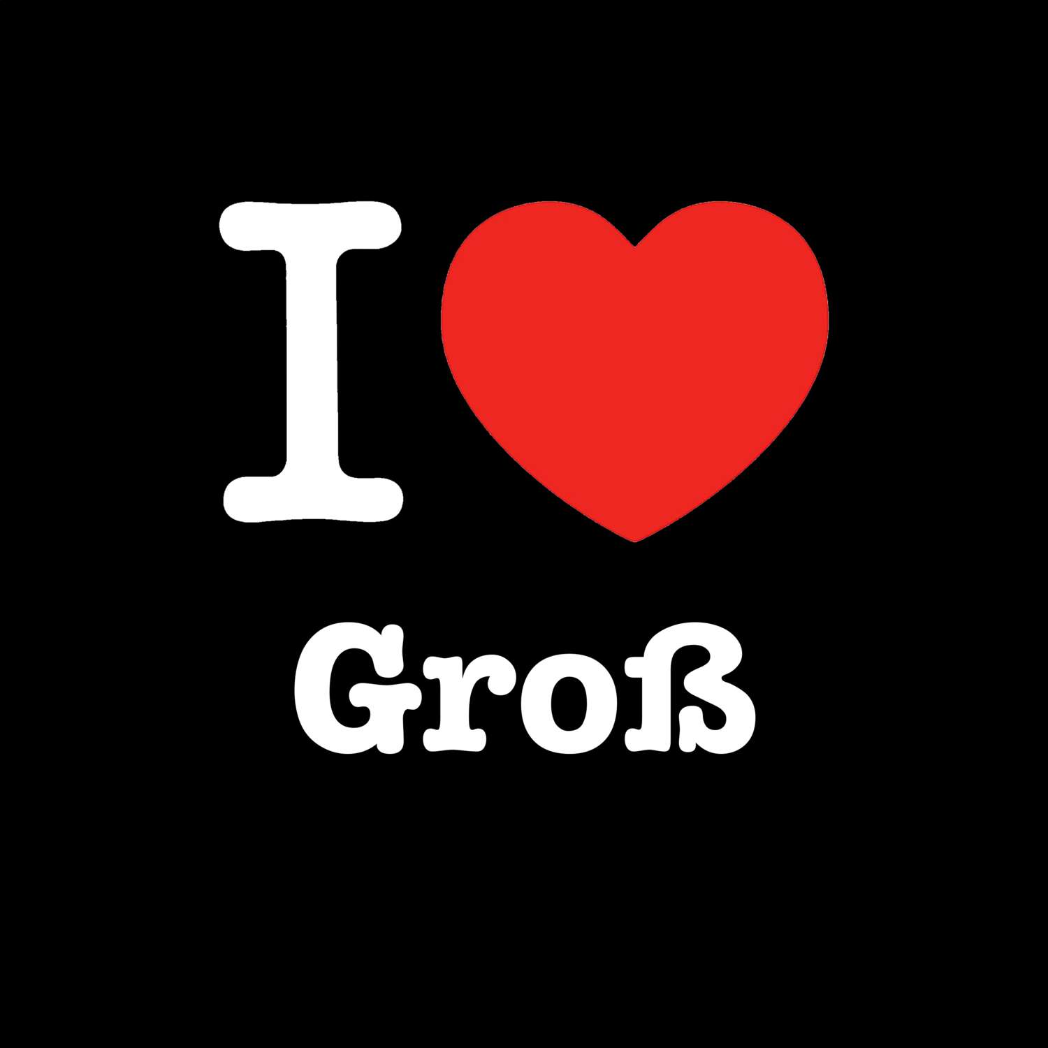 Groß T-Shirt »I love«