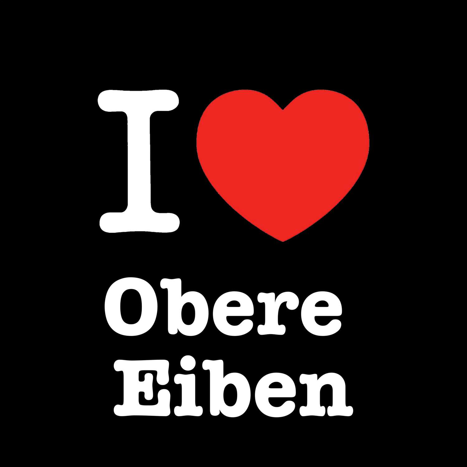 Obere Eiben T-Shirt »I love«