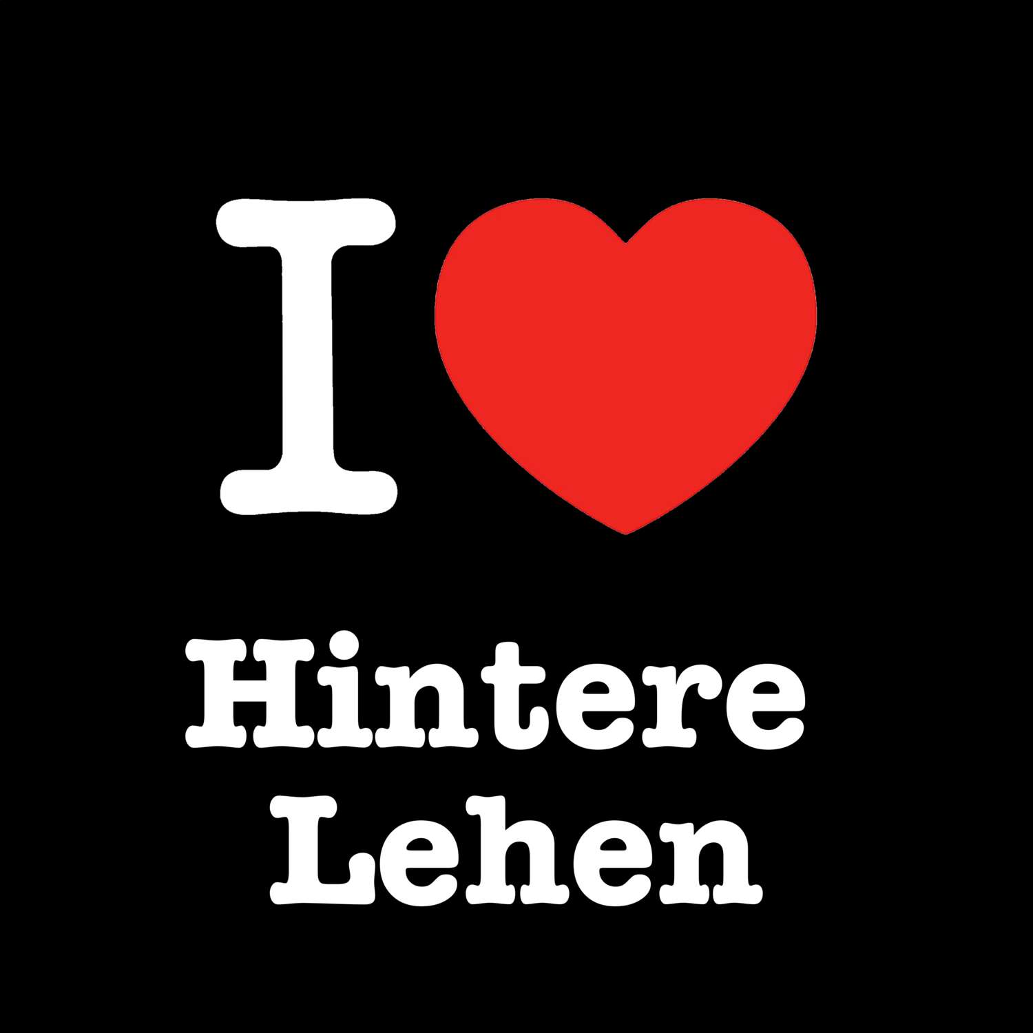 Hintere Lehen T-Shirt »I love«