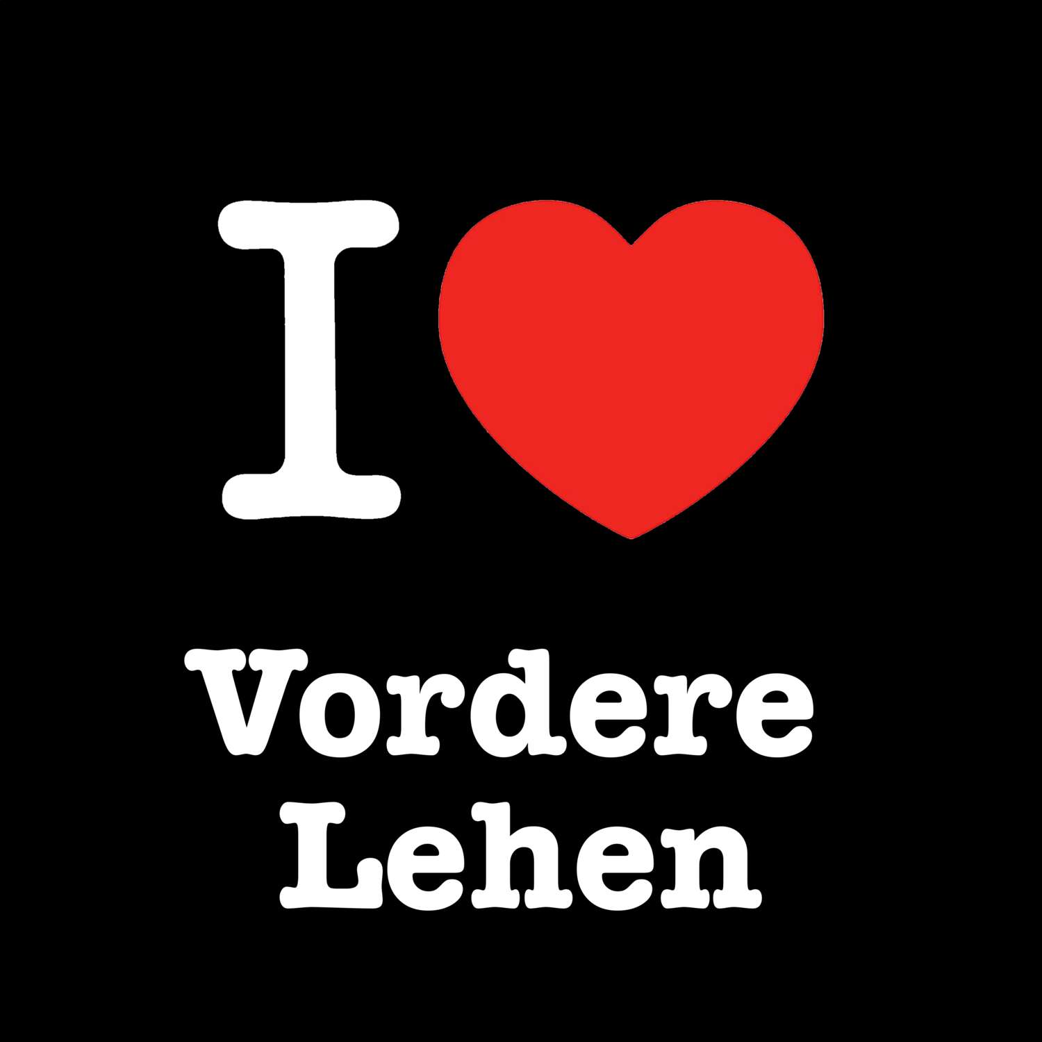Vordere Lehen T-Shirt »I love«