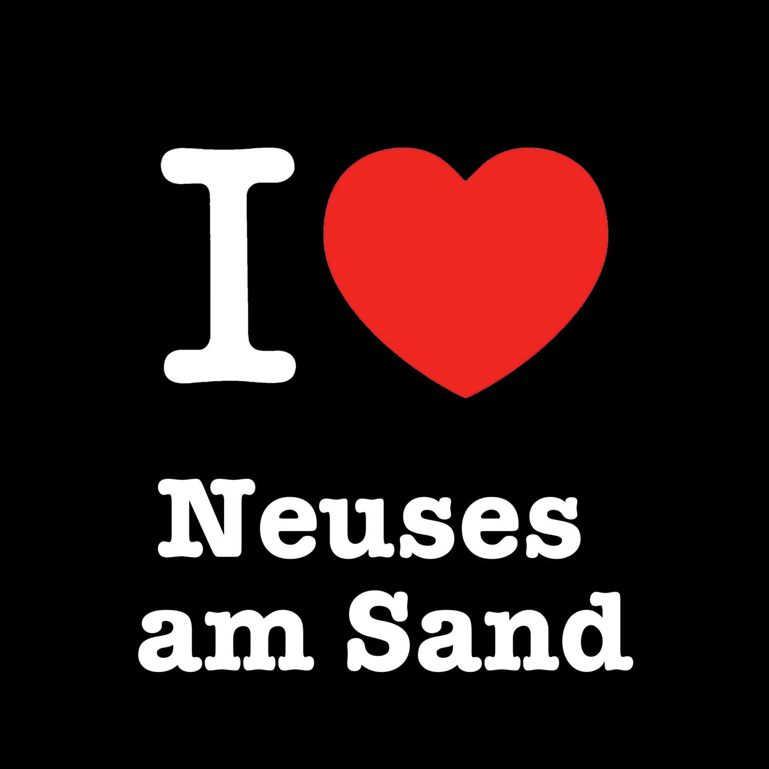 Neuses am Sand T-Shirt »I love«